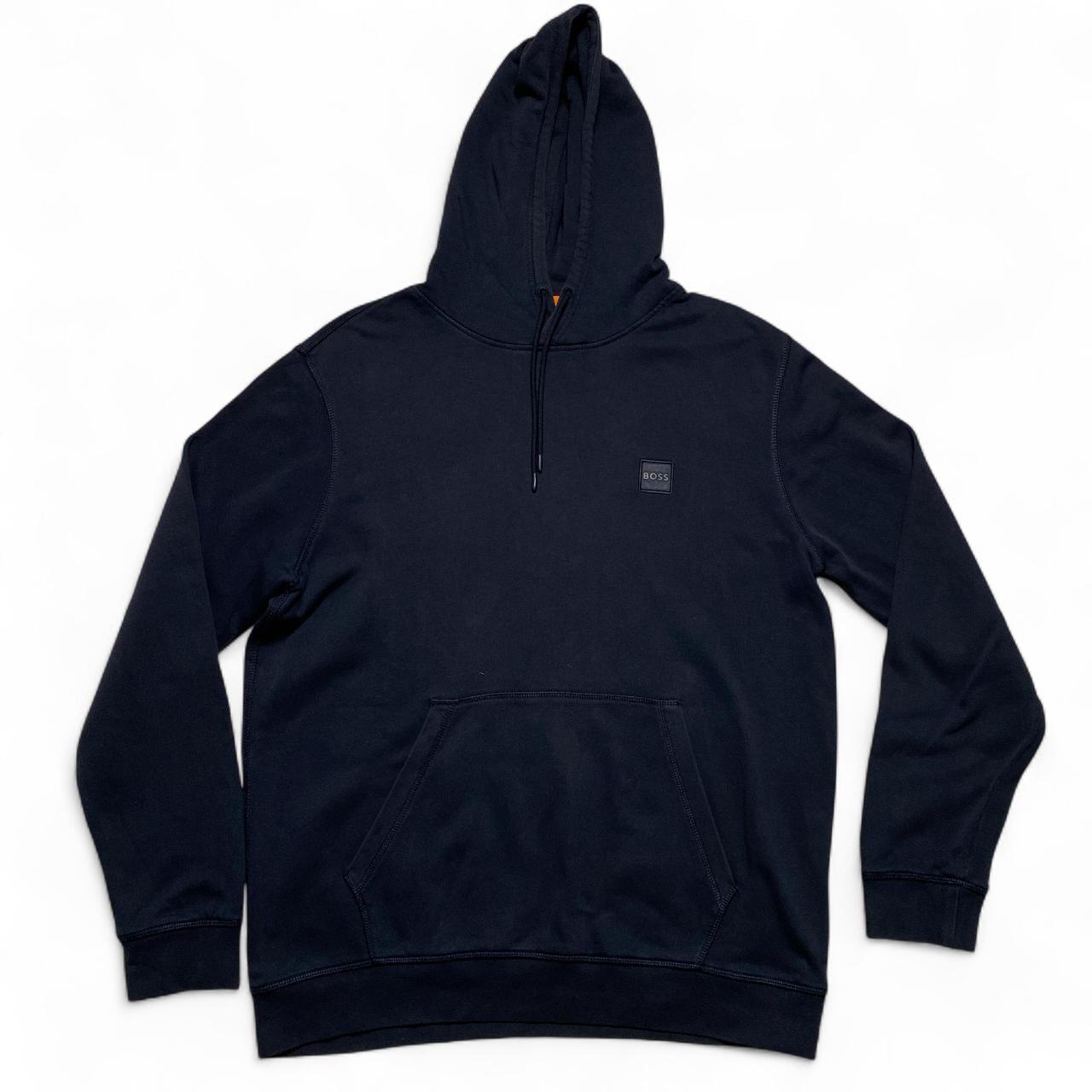 Hugo Boss Navy Square Patch Hoodie