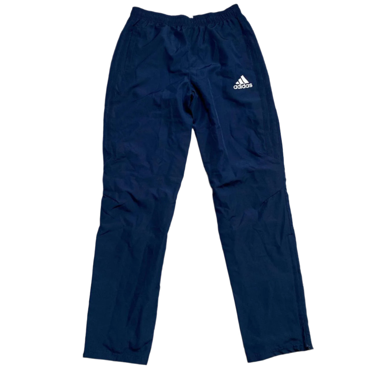 Adidas Climalite Navy and White Shell Trackpant Bottoms (S)