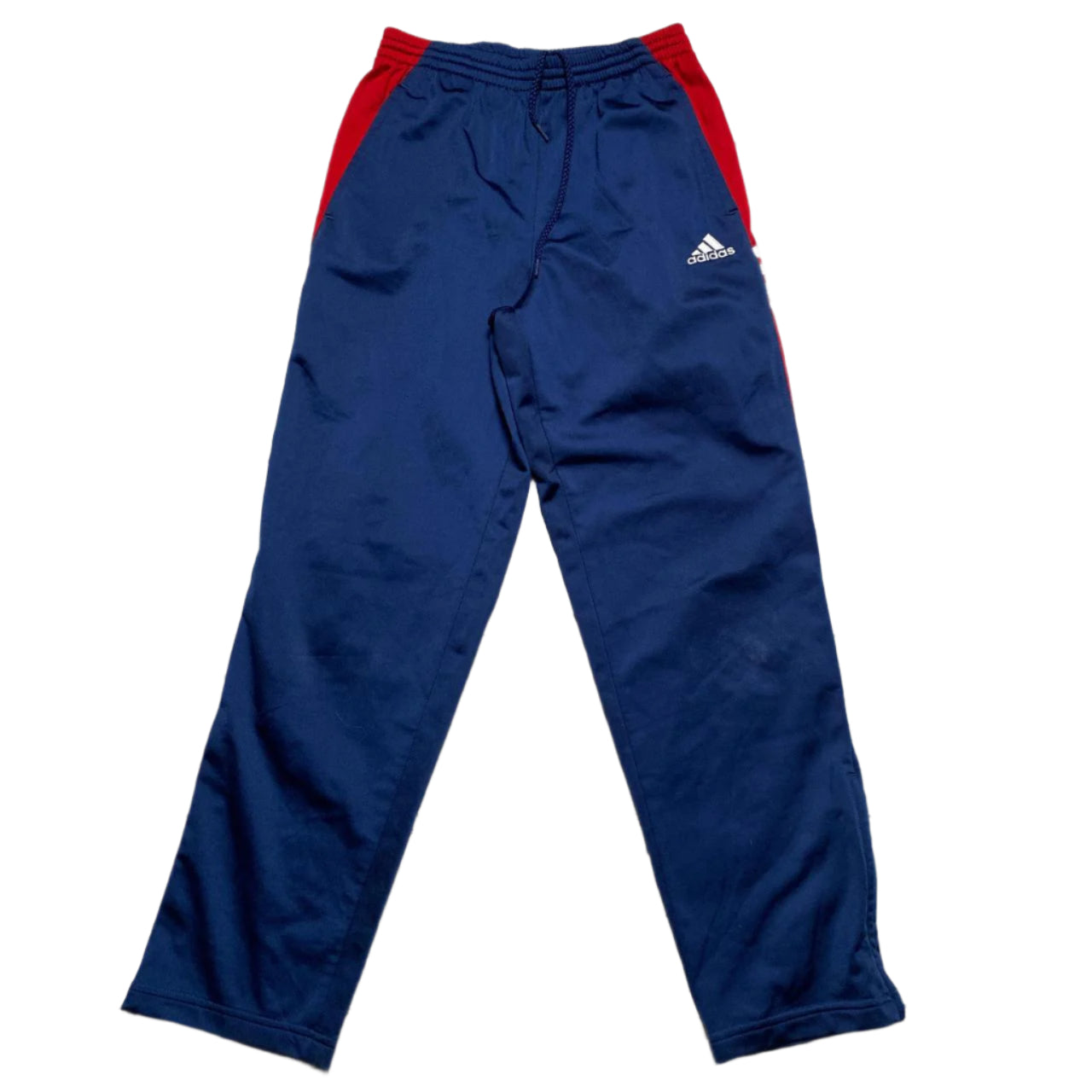 Adidas Navy White and Red Vintage Trackpant Joggers (S)