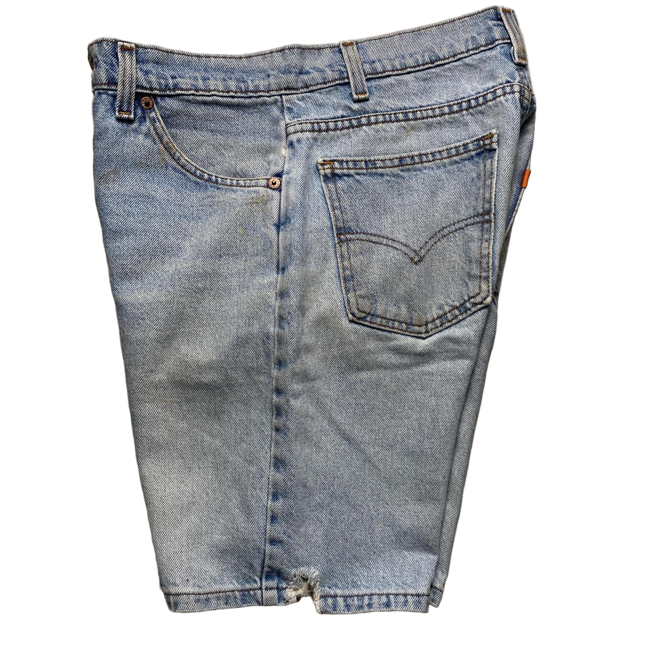 Levis 505 Vintage Stonewash Light Blue Denim Jort Jean Shorts (30W)