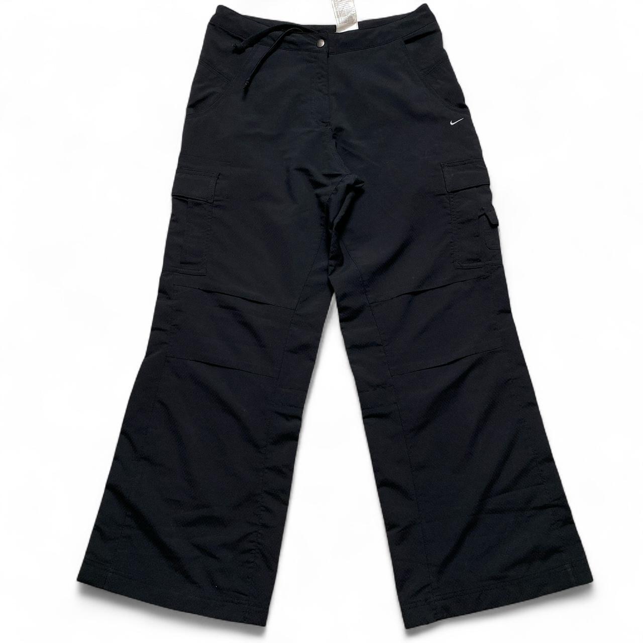 Nike Vintage Y2K Womens Black Small Swoosh Cargo Trousers (8)