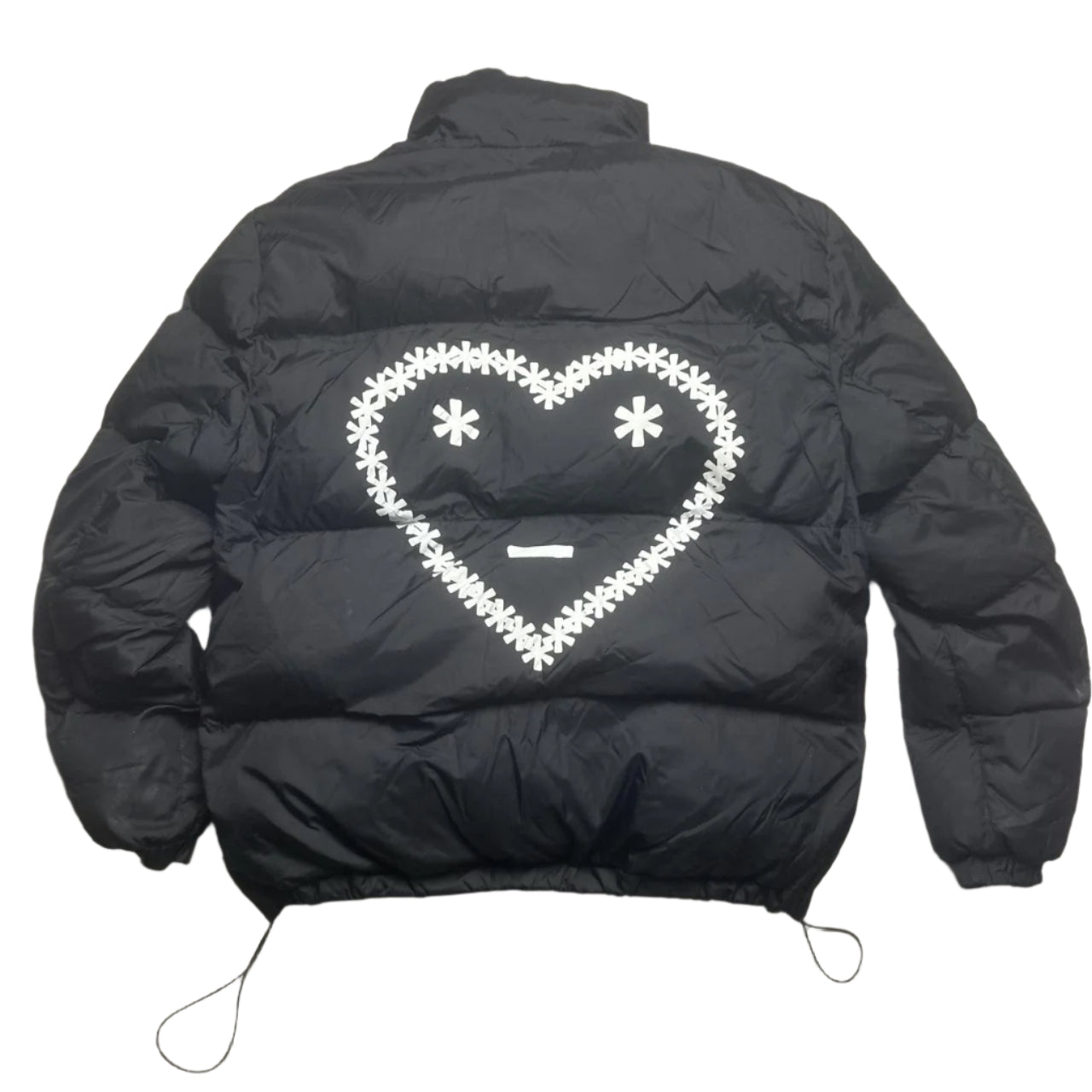 Carsicko Black and White Puffer Heart Coat (S)