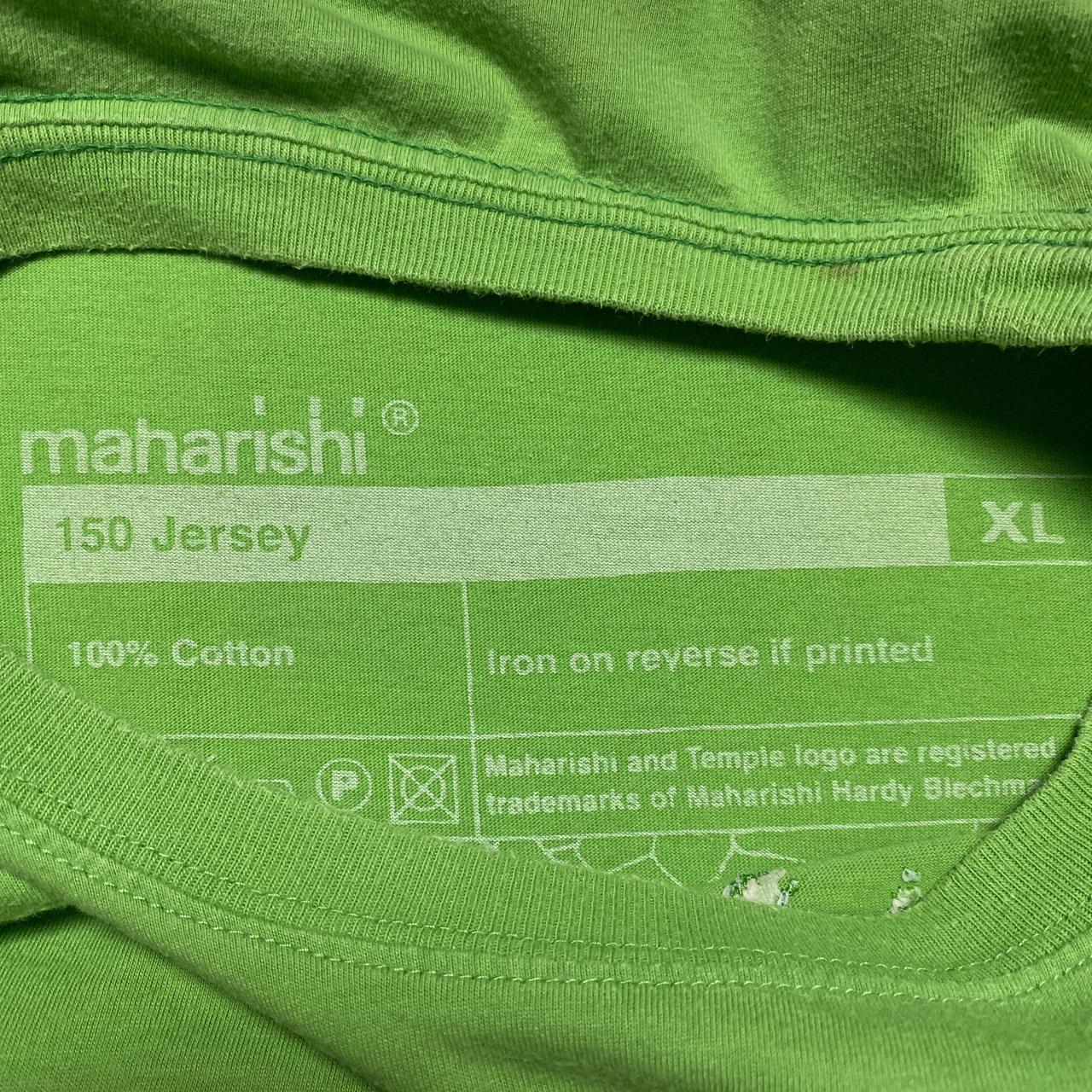 Maharishi Tiger Embroidery Green T Shirt (XL)