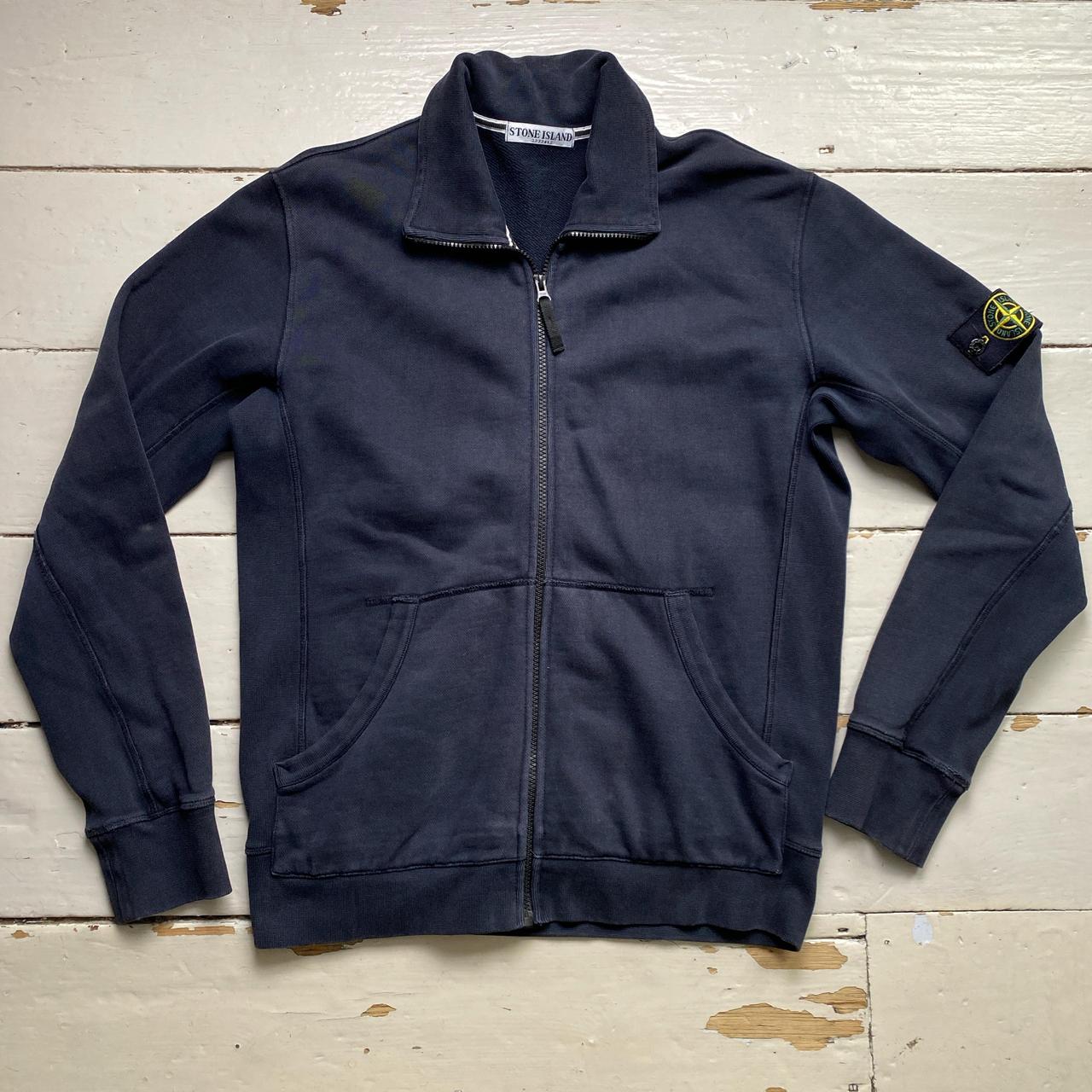 Stone Island Navy Zip Jumper