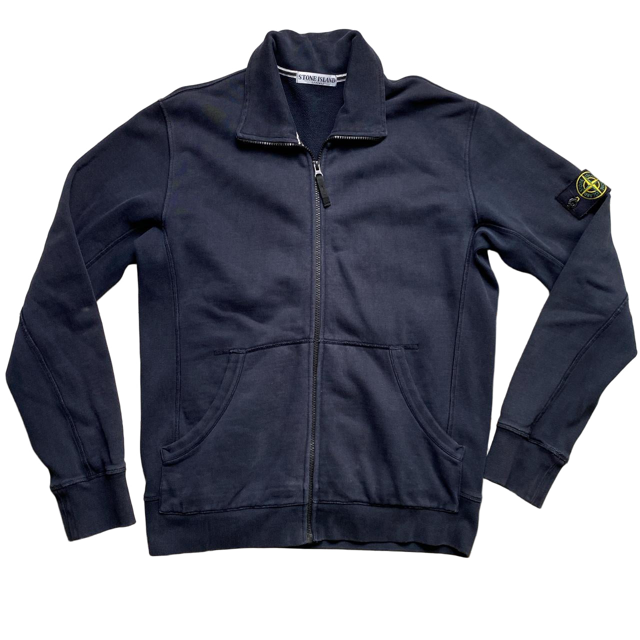 Stone Island Navy Zip Jumper (L)