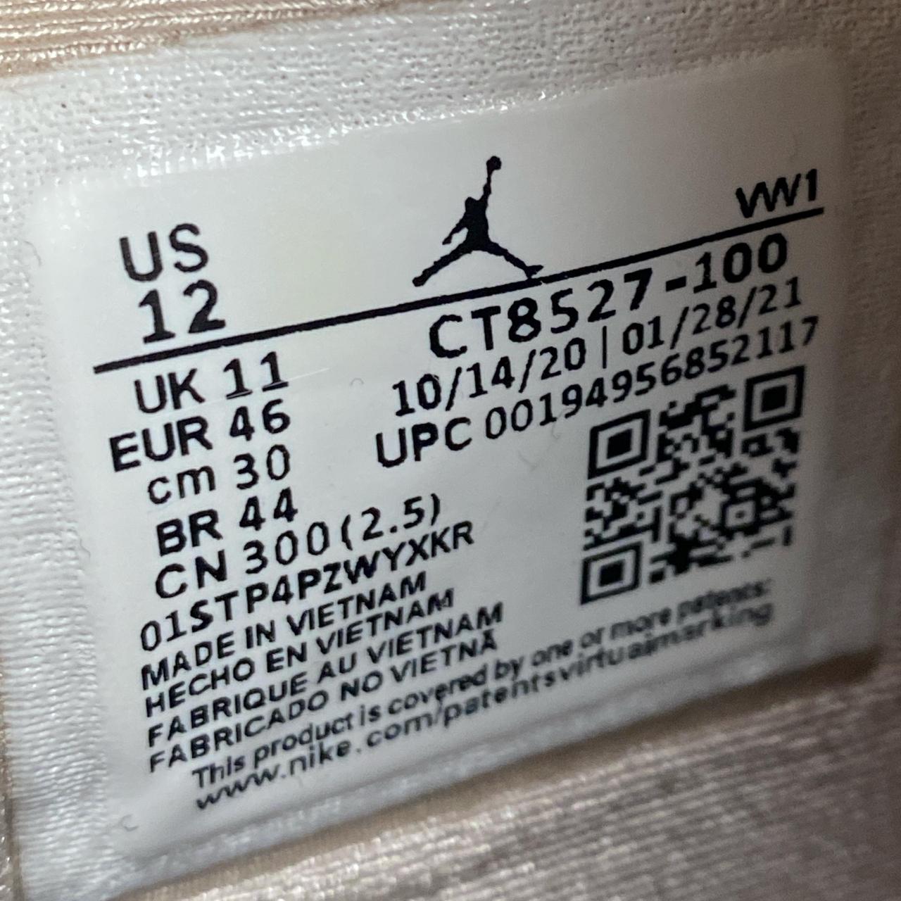 Jordan 4 White Cement Grey and Red (UK 11)