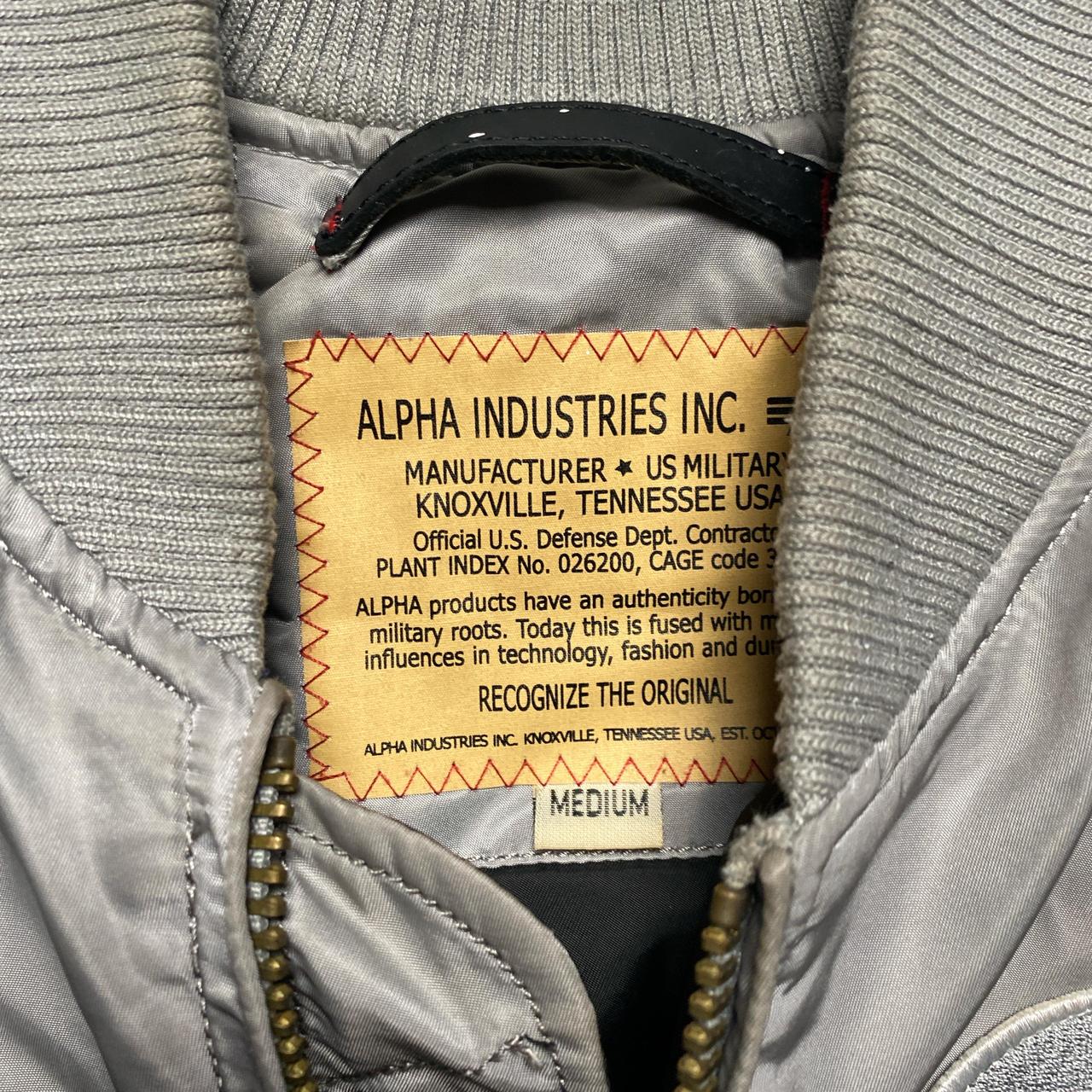 Alpha Industries NASA Bomber Jacket Silver (M)