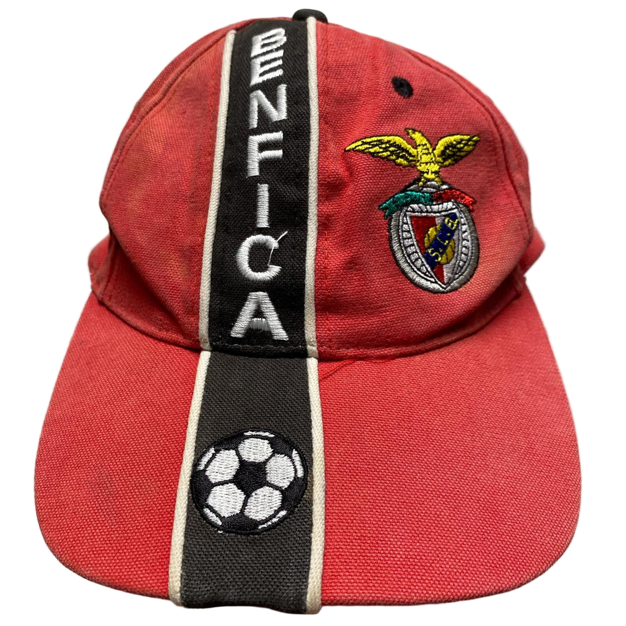 Benfica Vintage Football Cap Red and Black