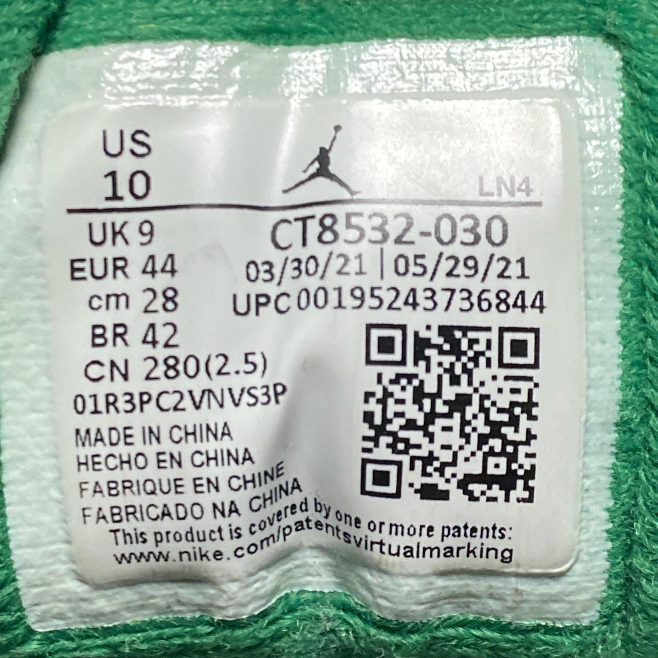 Jordan 3 Pine Green and Black Cement (UK 9)