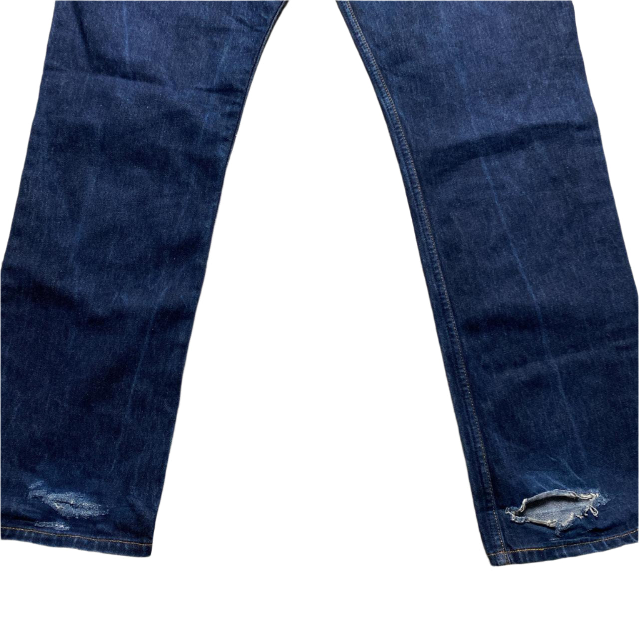 Levis 751 02 Baggy Distressed Navy Jeans (34W)