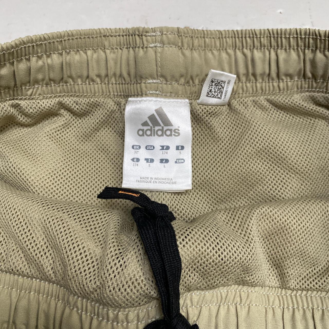 Adidas Vintage Beige Cream Shell Trackpant Baggy Bottoms (M)
