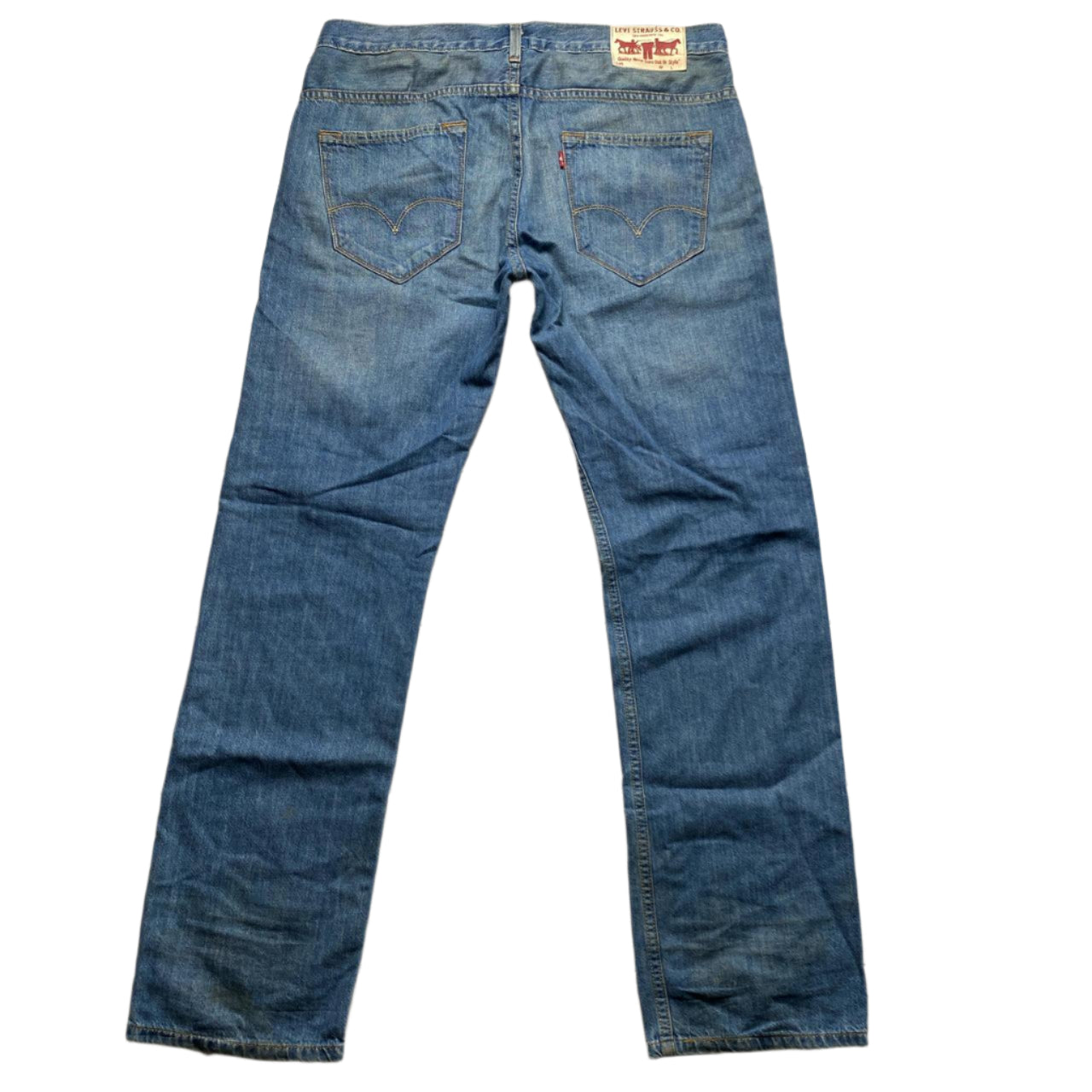 Levis 504 Vintage Baggy Light Blue Jeans (32W)