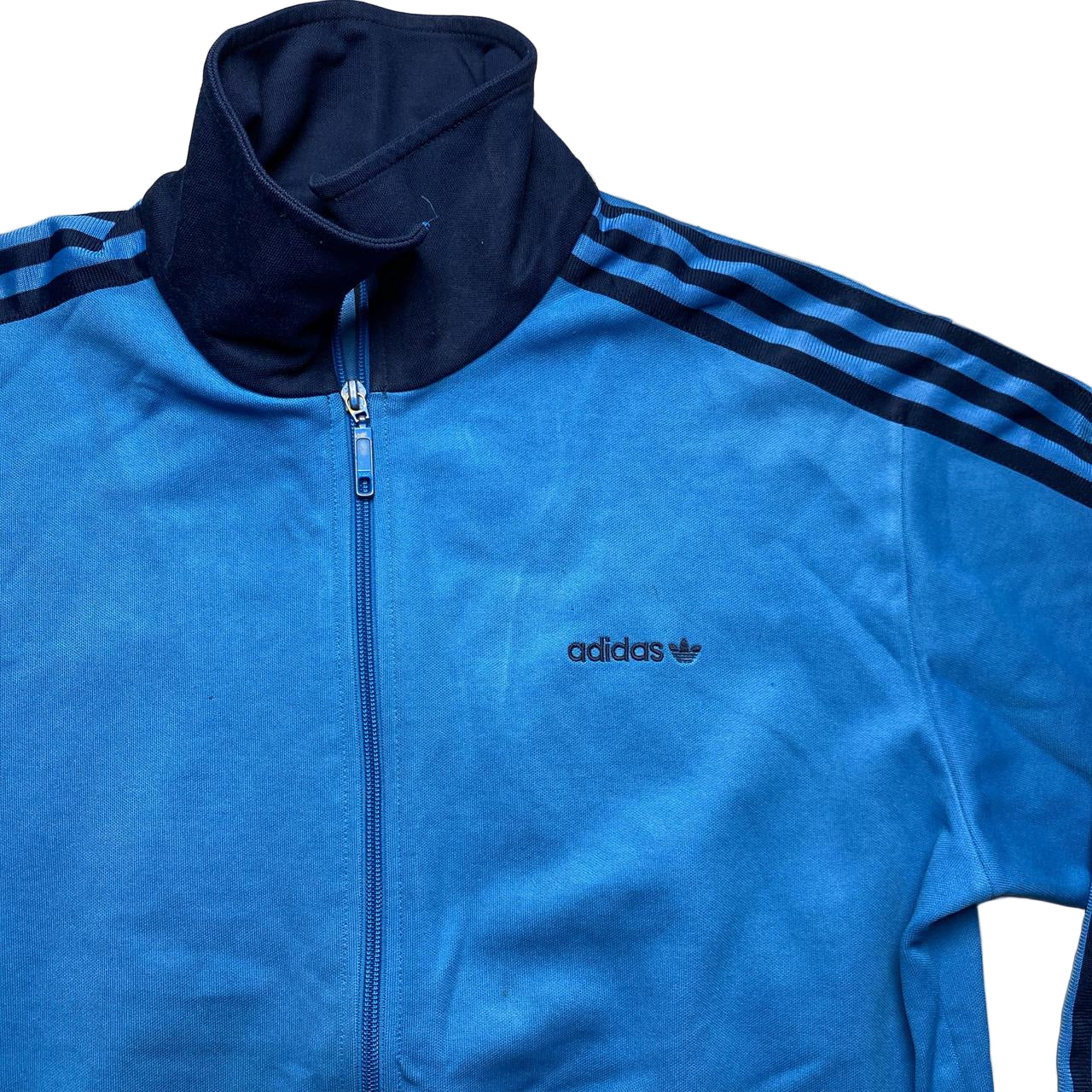 Adidas Originals Blue and Navy Tracksuit Jacket (L)