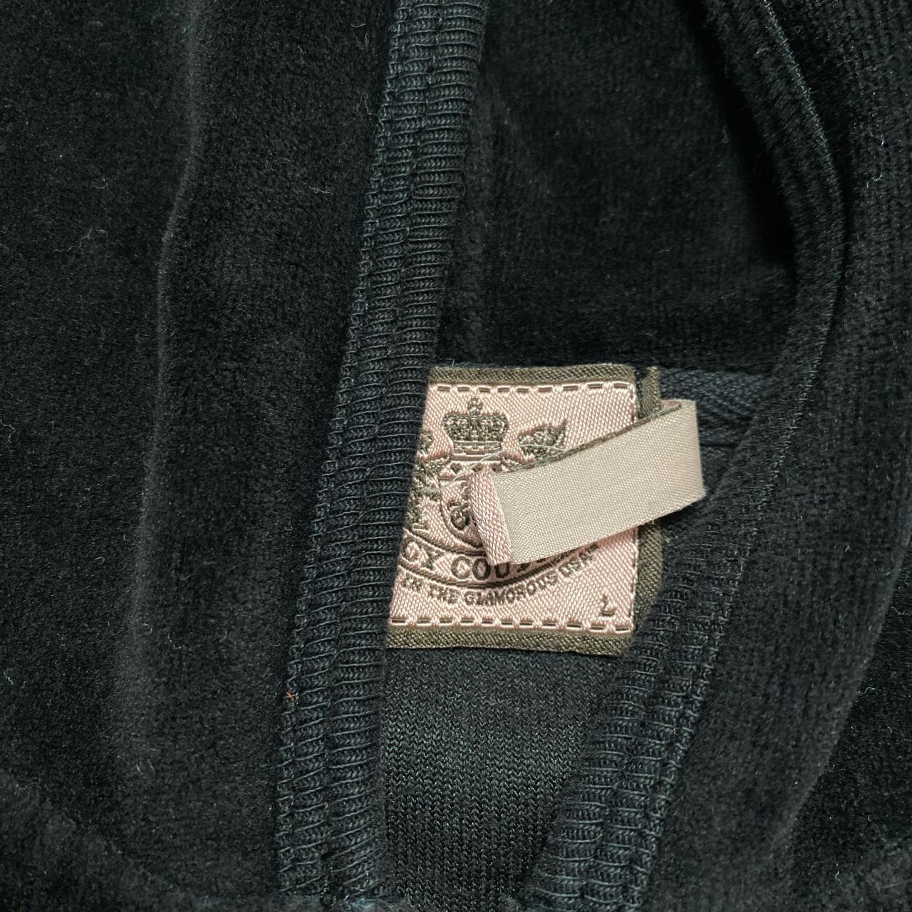 Juicy Couture Choose Juicy Black Velour Hoodie (L)