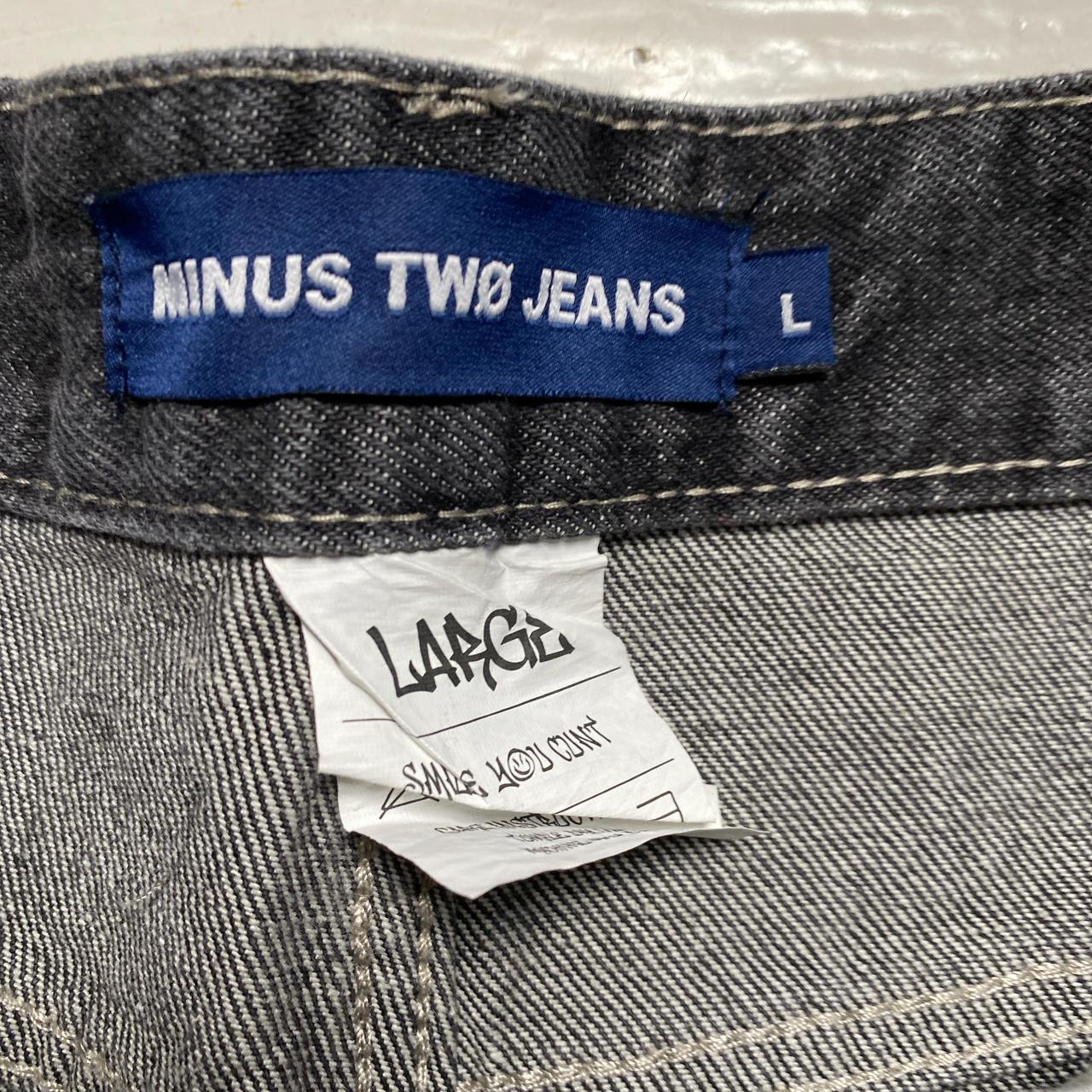 Minus Two Jeans Smiley Face Jorts Jean Shorts Grey (L)