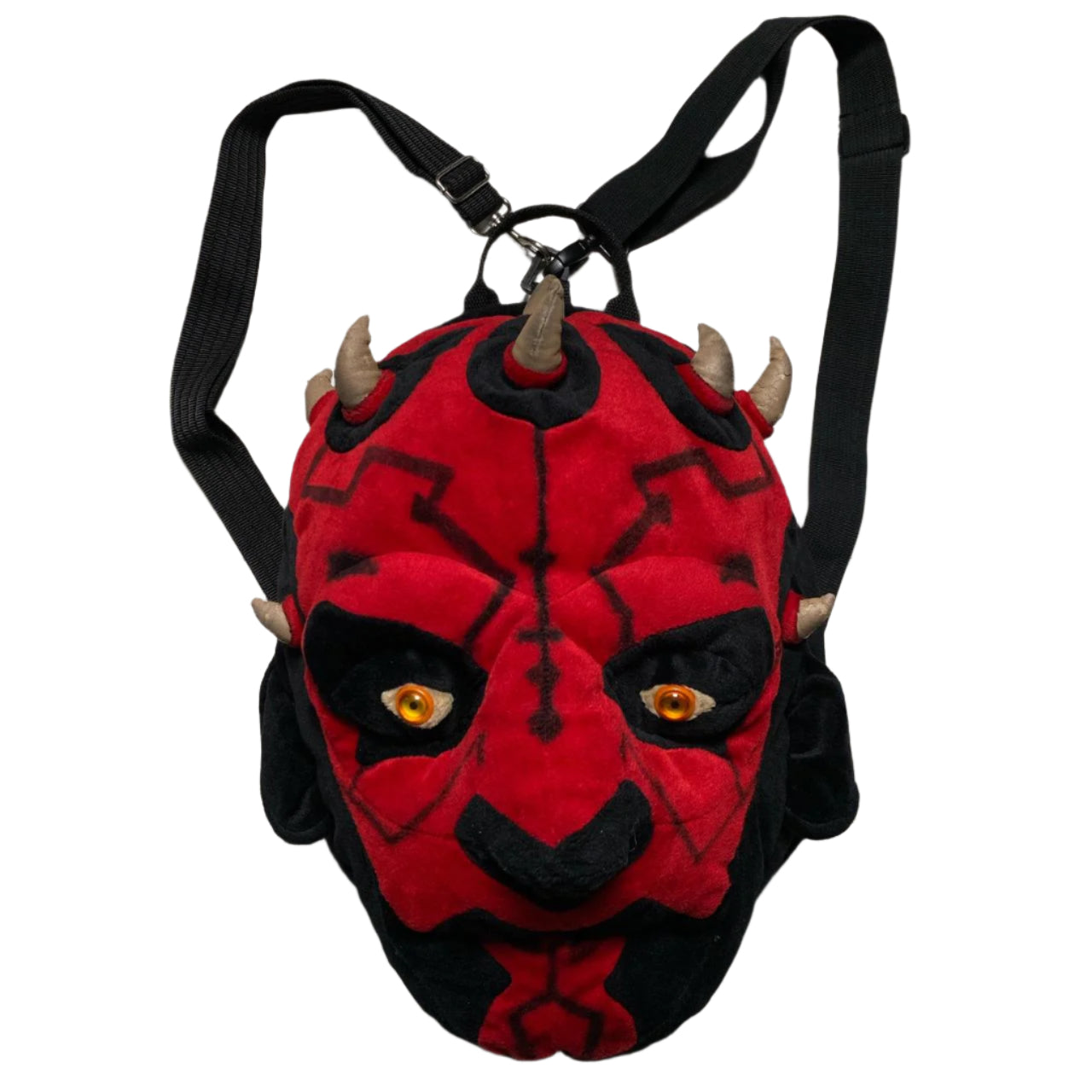 Star Wars Darth Maul 90’s Big Backpack Head Black and Red