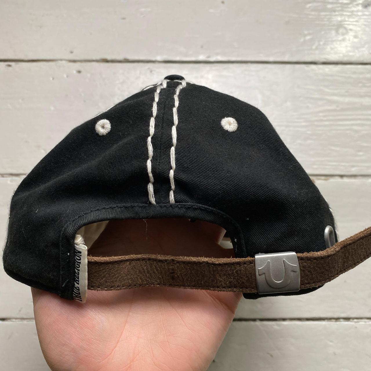 True Religion Vintage Big Stitch Black and White Adjustable Cap
