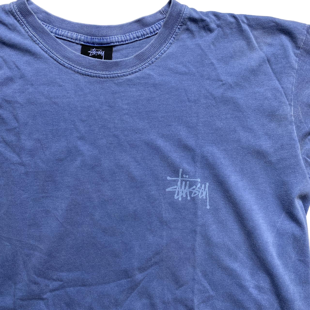 Stussy Blue Long Sleeve T Shirt (M)