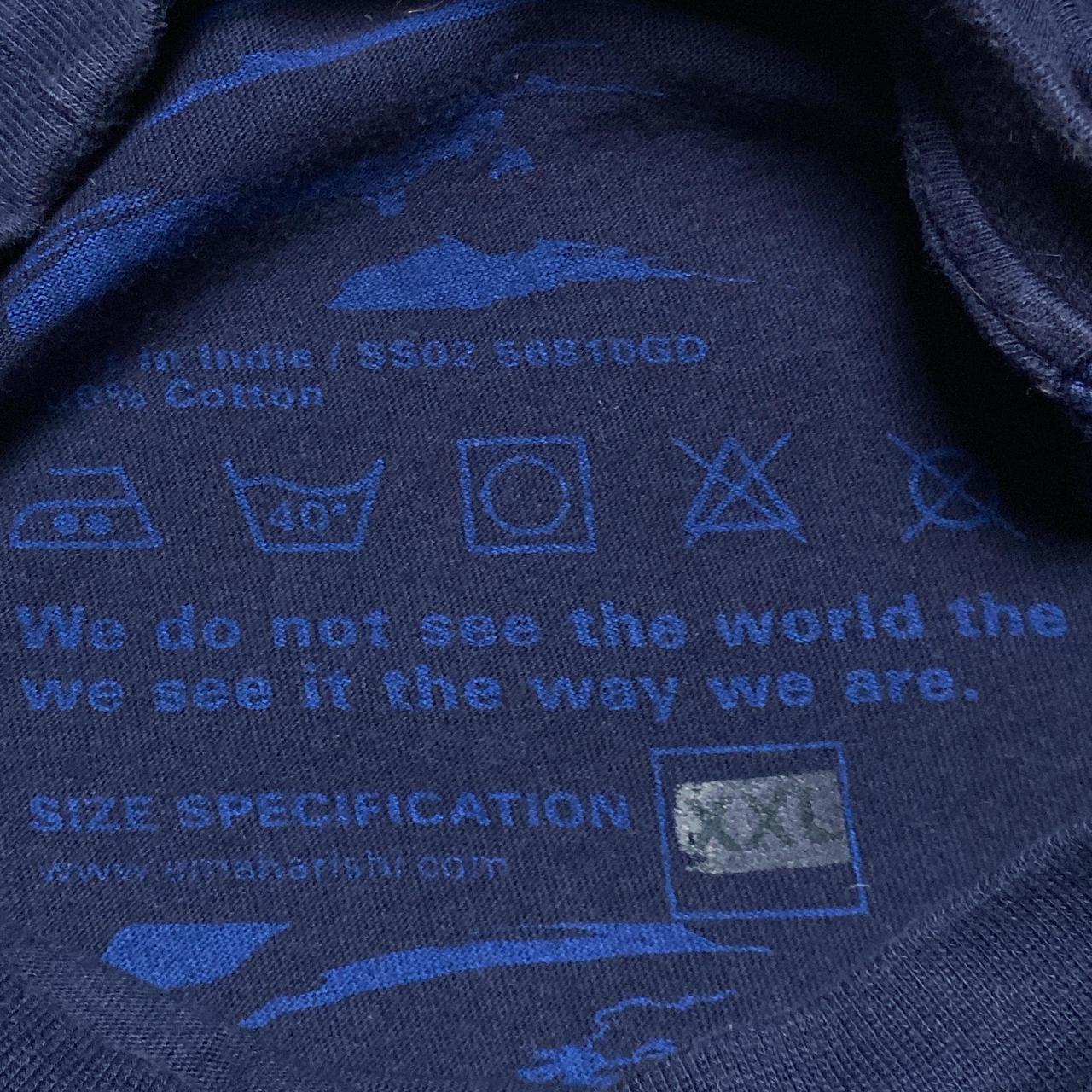 Maharishi Navy and Red T Shirt (2XL)