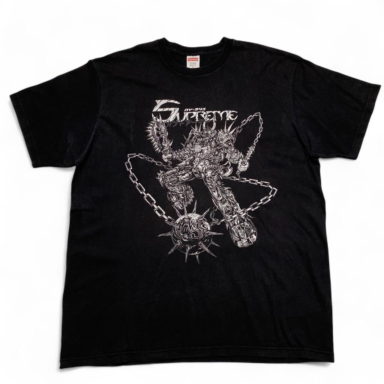 Supreme Spikes NY-945 Black and White Robot T Shirt (XL)