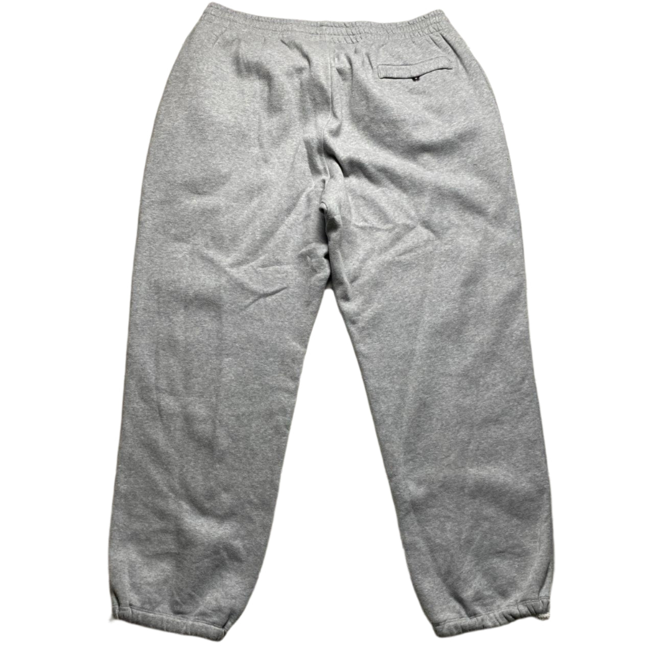 Nike Athletic Department Grey and White Swoosh Baggy Joggers (2XL)