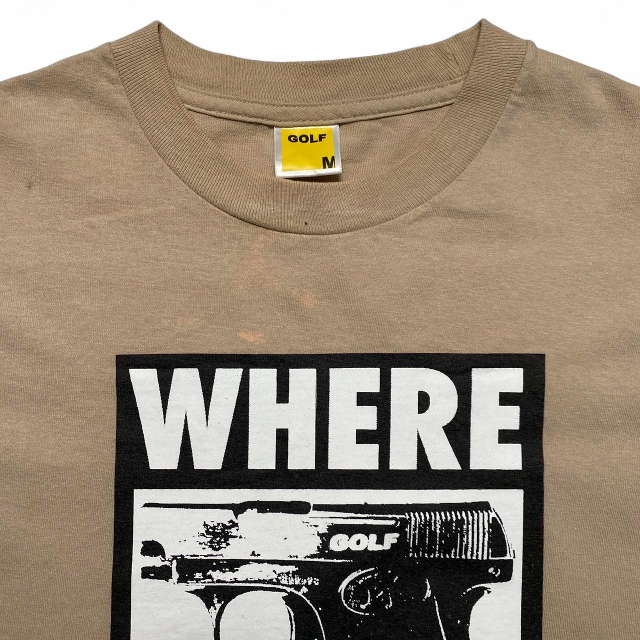 Where Protection Golf Wang Brown T Shirt (M)