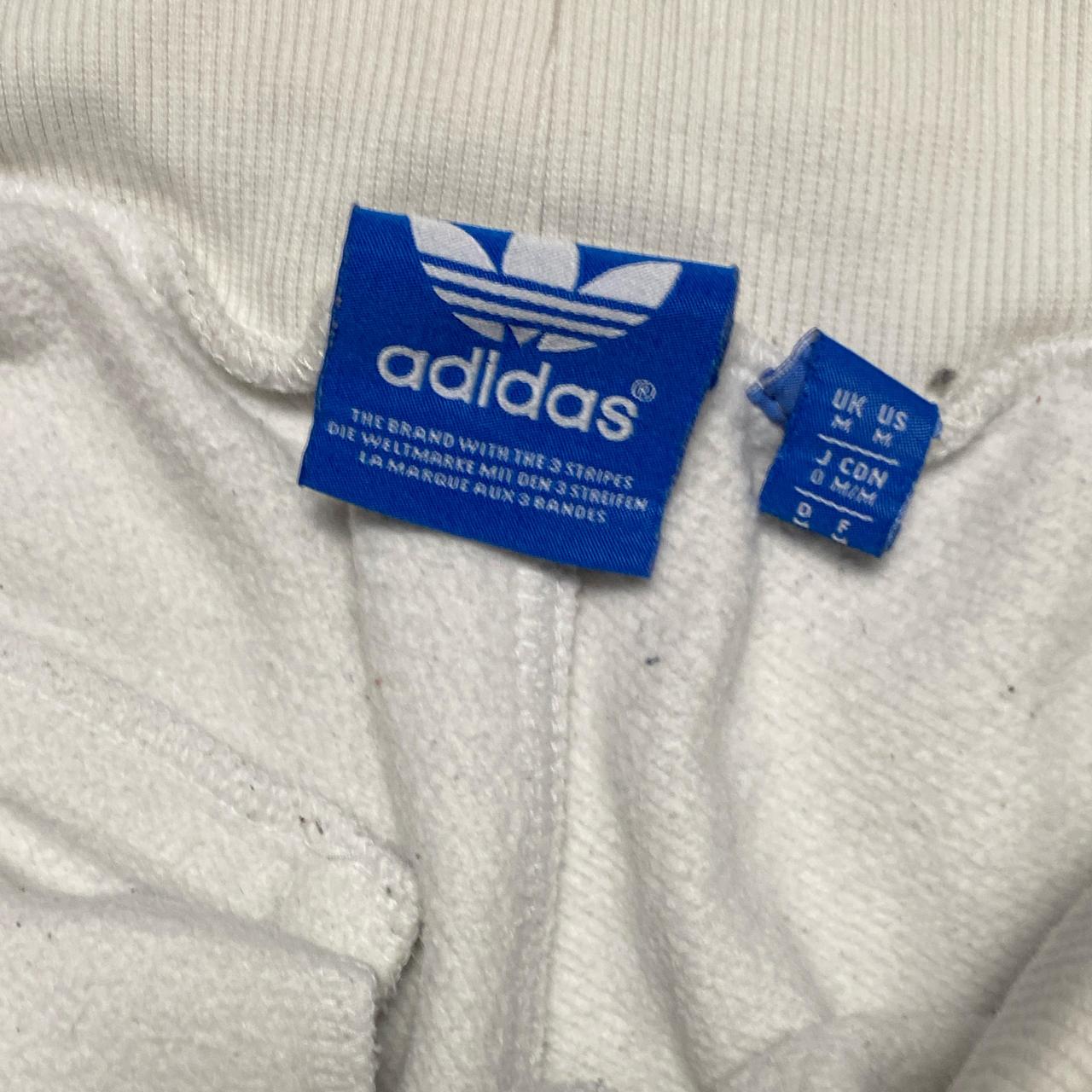 Adidas Originals White and Blue Baggy Joggers (M)