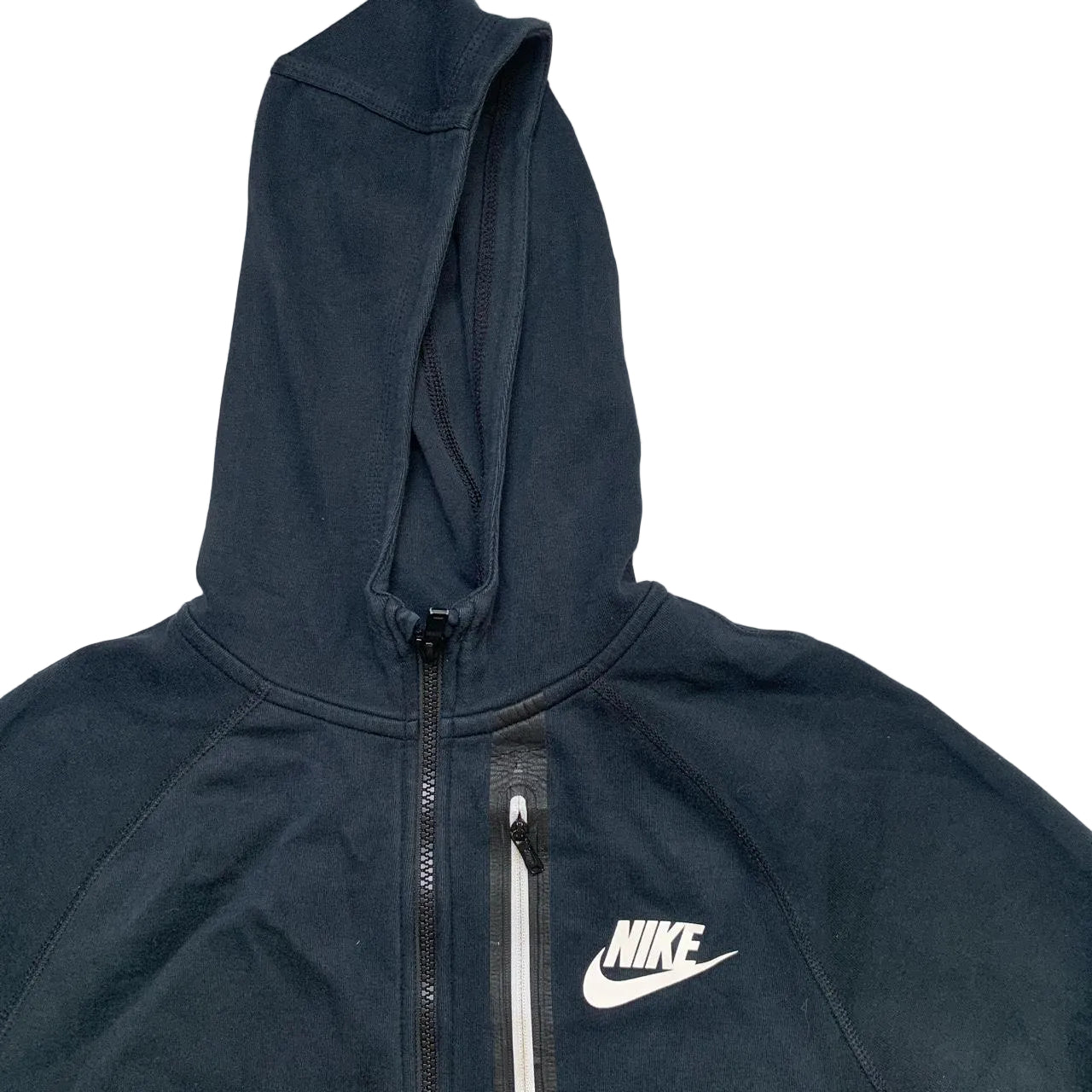 Nike Swoosh Black and White Hoodie (XS)