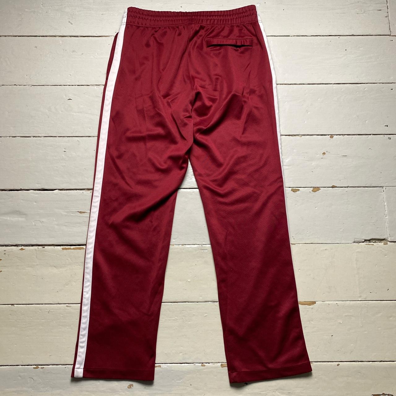Nike Air Burgundy and White Joggers