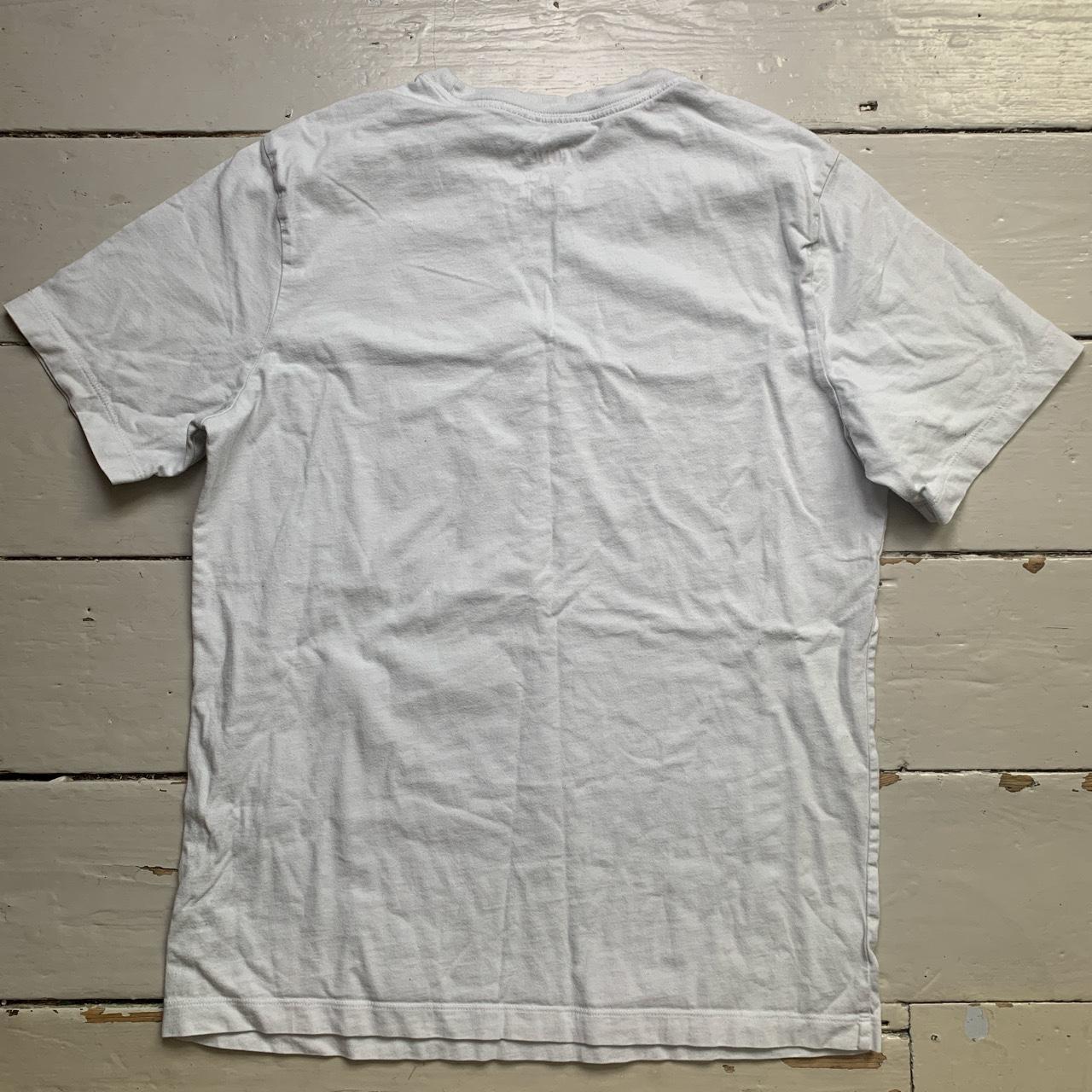 Nike Air Jordan T Shirt White Black and Red