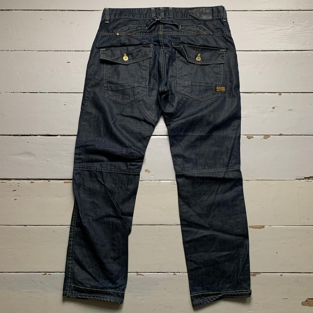G Star Vintage Cargo Baggy Dark Indigo Jeans