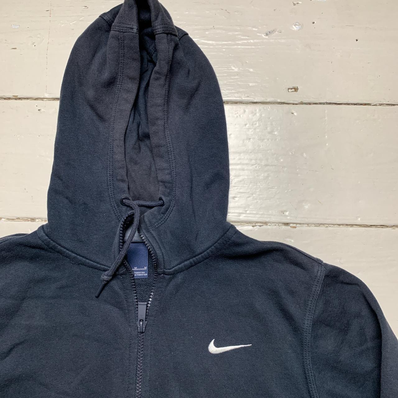 Nike Swoosh Navy and White Hoodie