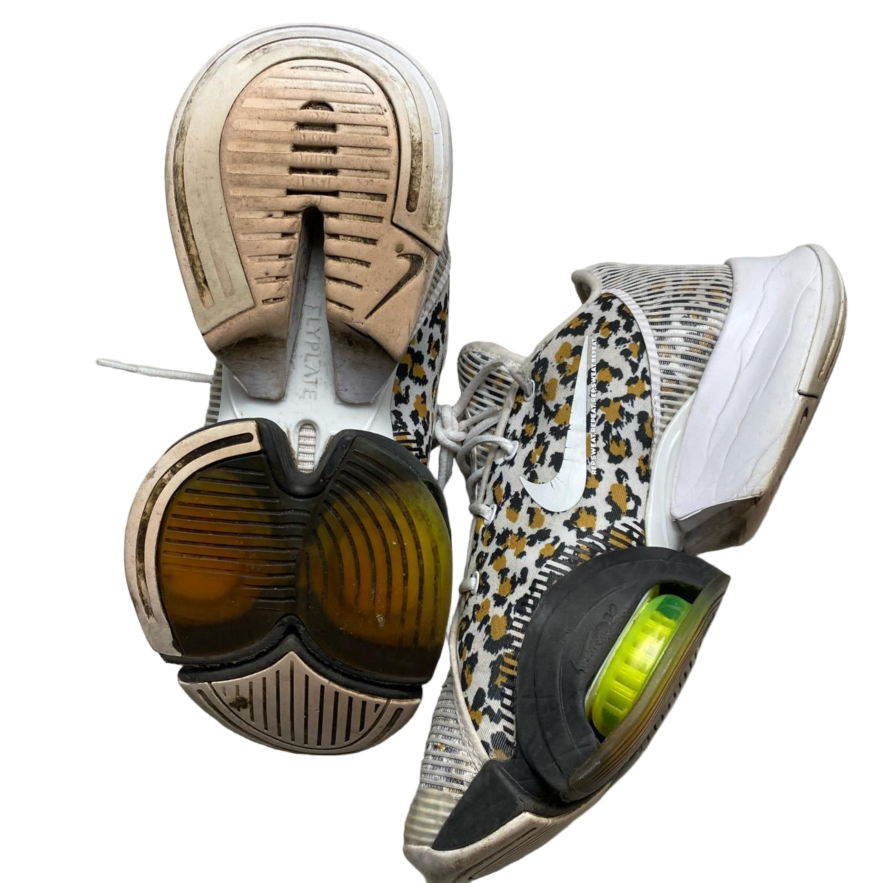 Nike Superrep Cheetah Print White and Black Running Trainers (UK 6.5)