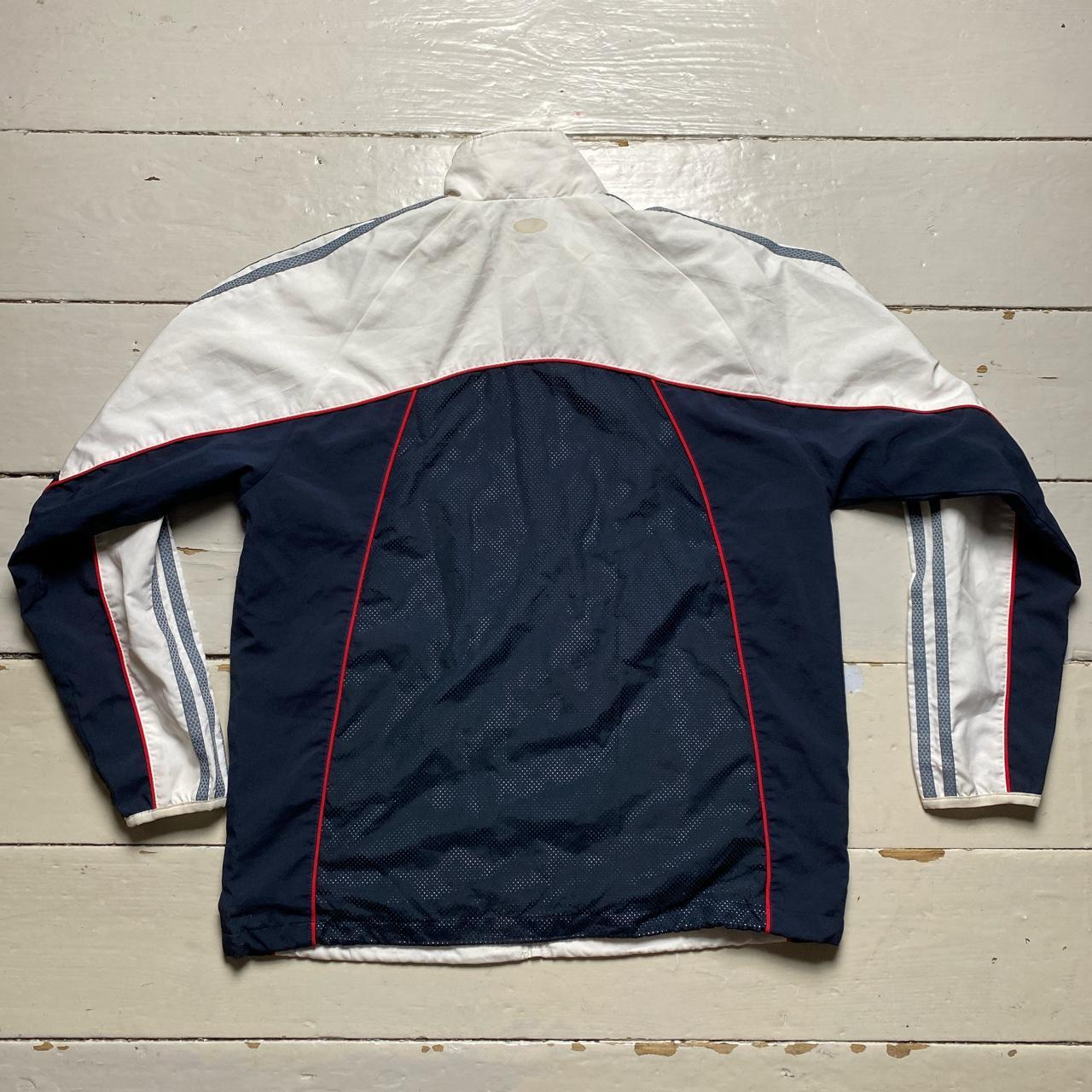 Adidas Vintage Shell Track Jacket White and Navy