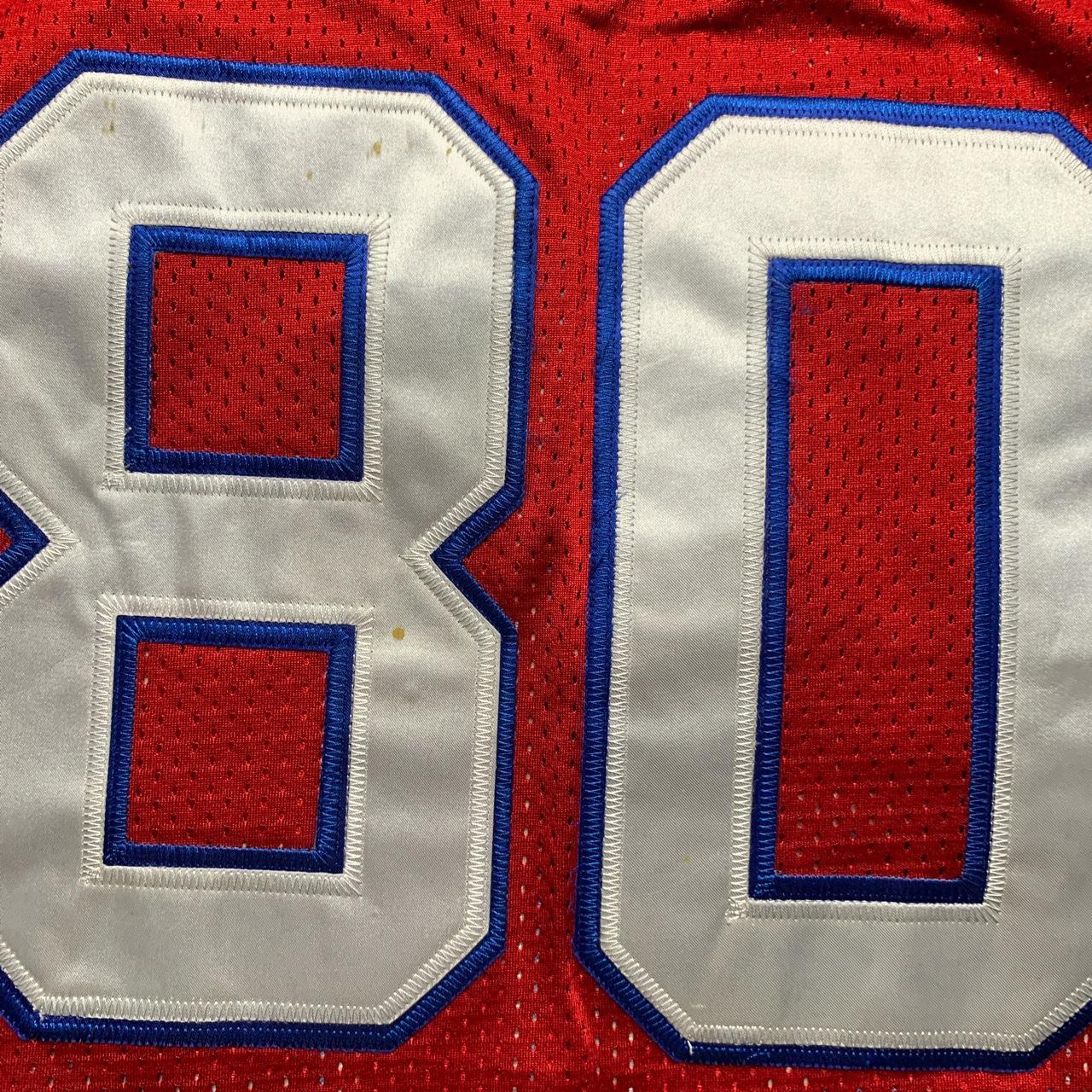 Fryar Mitchell and Ness American Football NFL Jersey Red White and Blue (L)