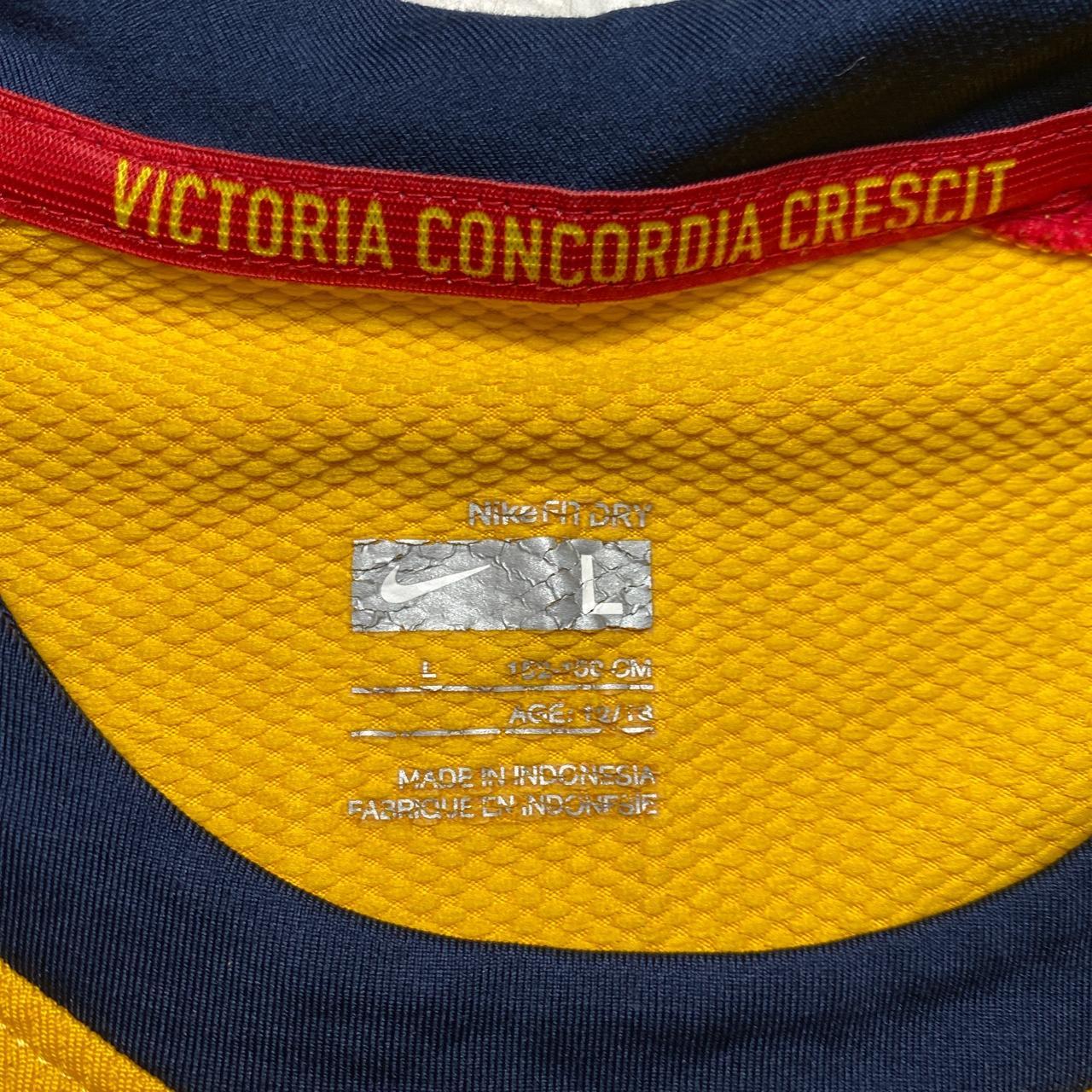 Arsenal Nike Vintage 2008 Away Yellow Navy Football Jersey