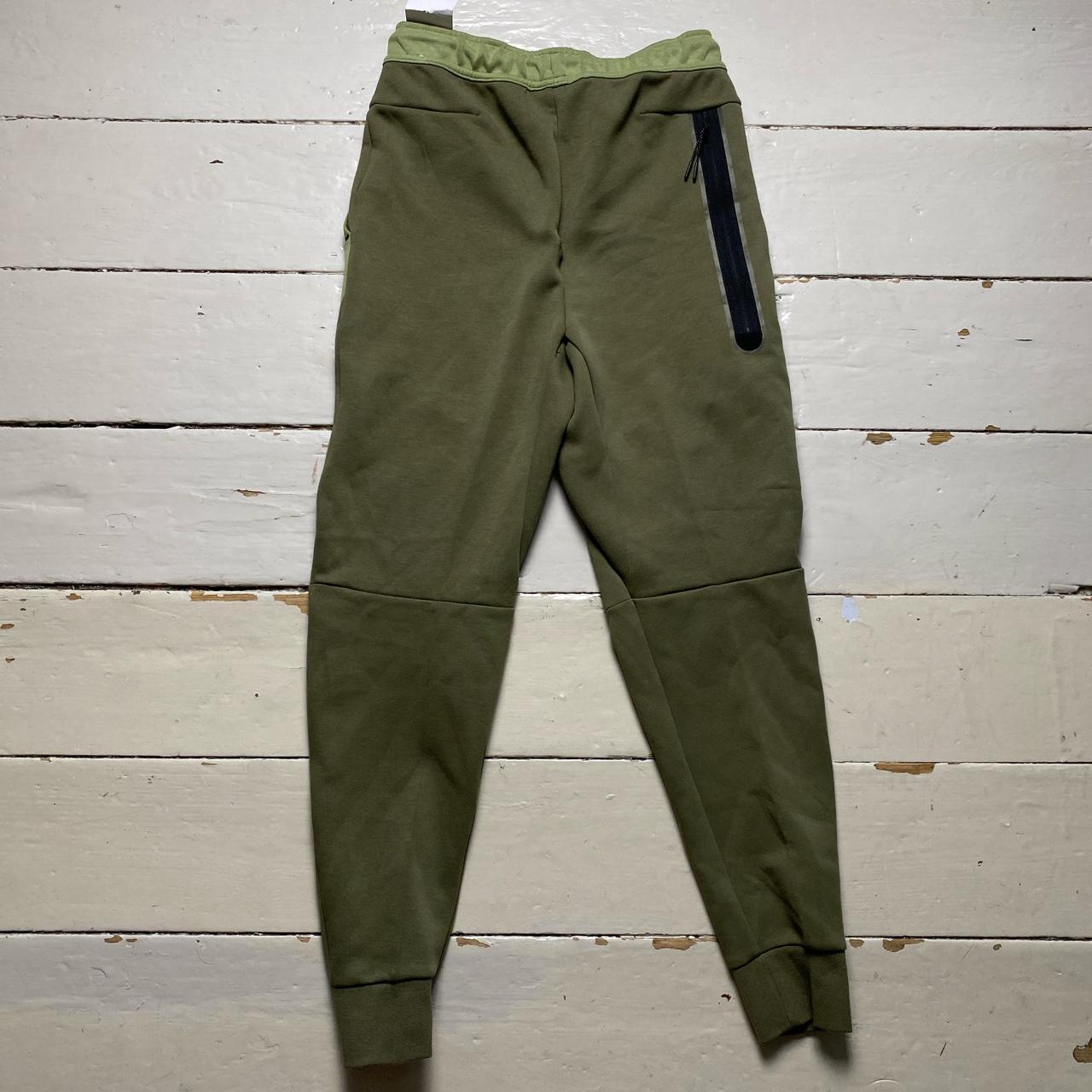 Nike Tech Fleece New Season Khaki Two Tone Green Jogger Bottoms