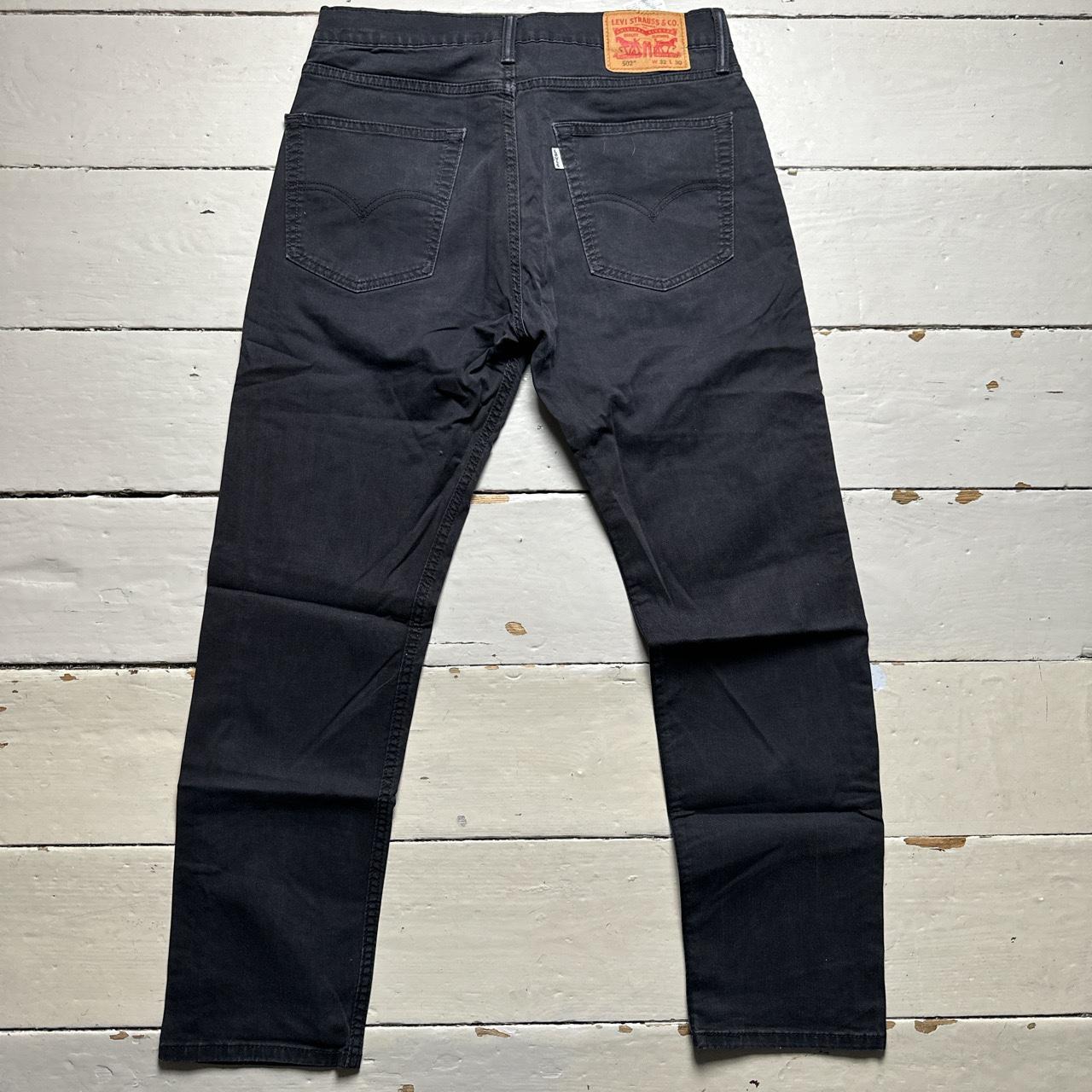 Levis 502 Black Trouser Jeans