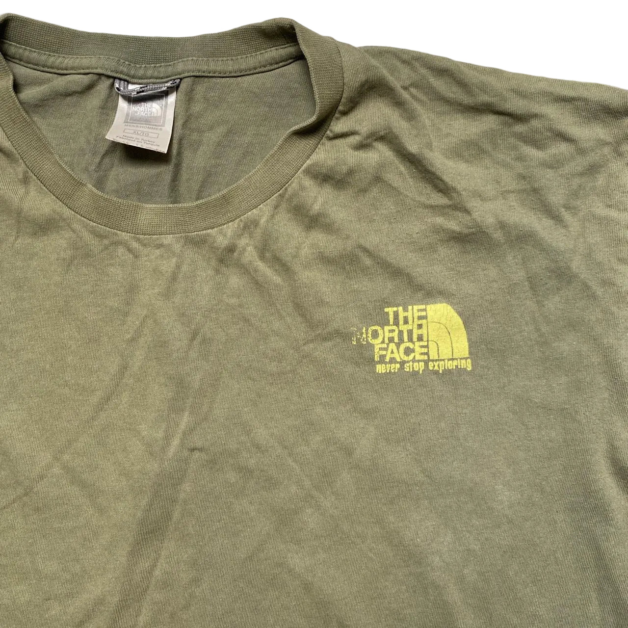 The North Face Vintage Green Long Sleeve T Shirt (XL)