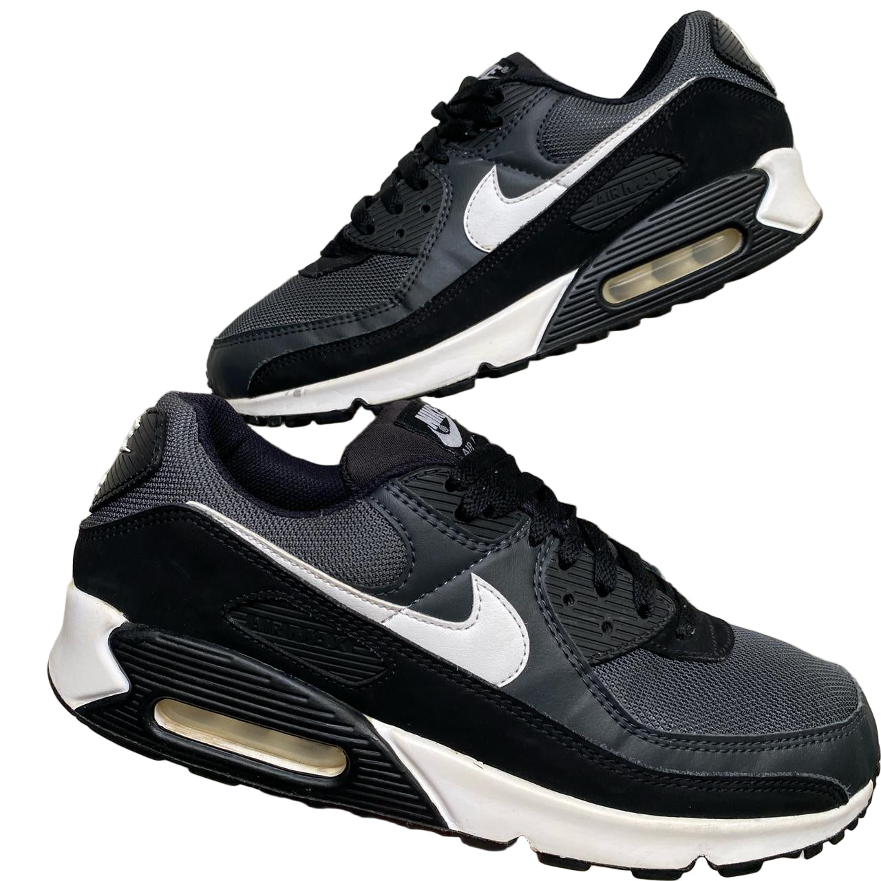 Nike Air Max 90 Black Grey and White (UK 9.5)