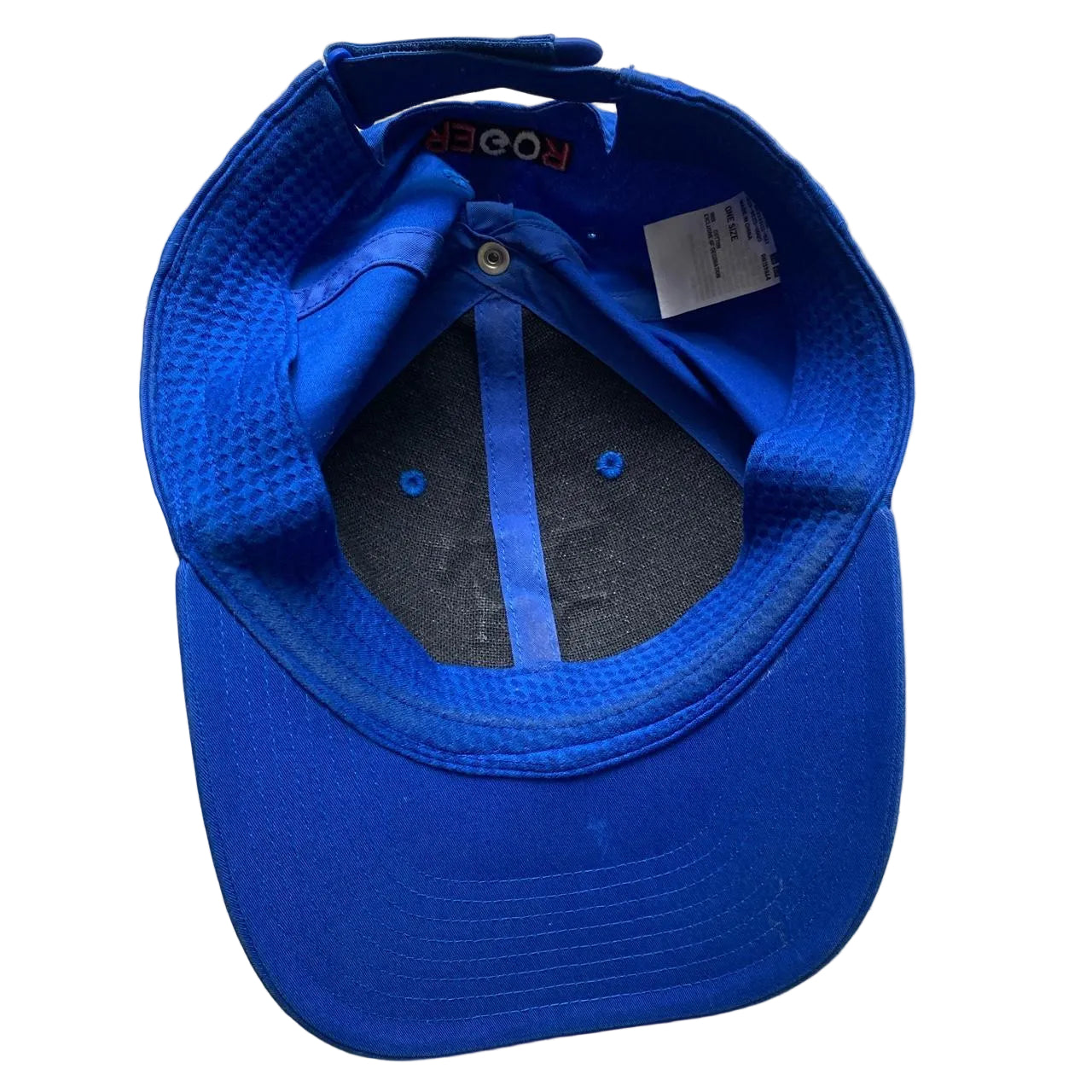 Roger Federer Uniqlo Blue and White Tennis Cap