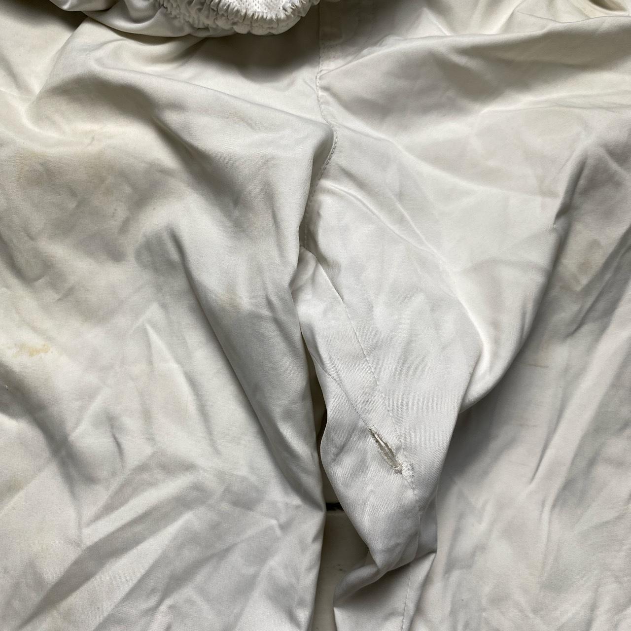 Nike Athletic Vintage Shell Trackpant Bottoms White and Blue (S)