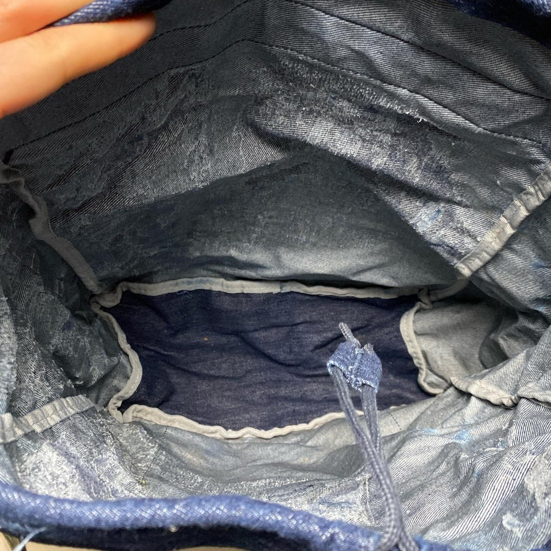 Jean Paul Gaultier Denim Backpack Rucksack Bag