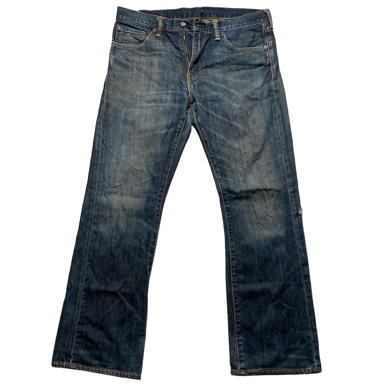 Levis 527 Baggy Navy Stonewash Jeans (34W)