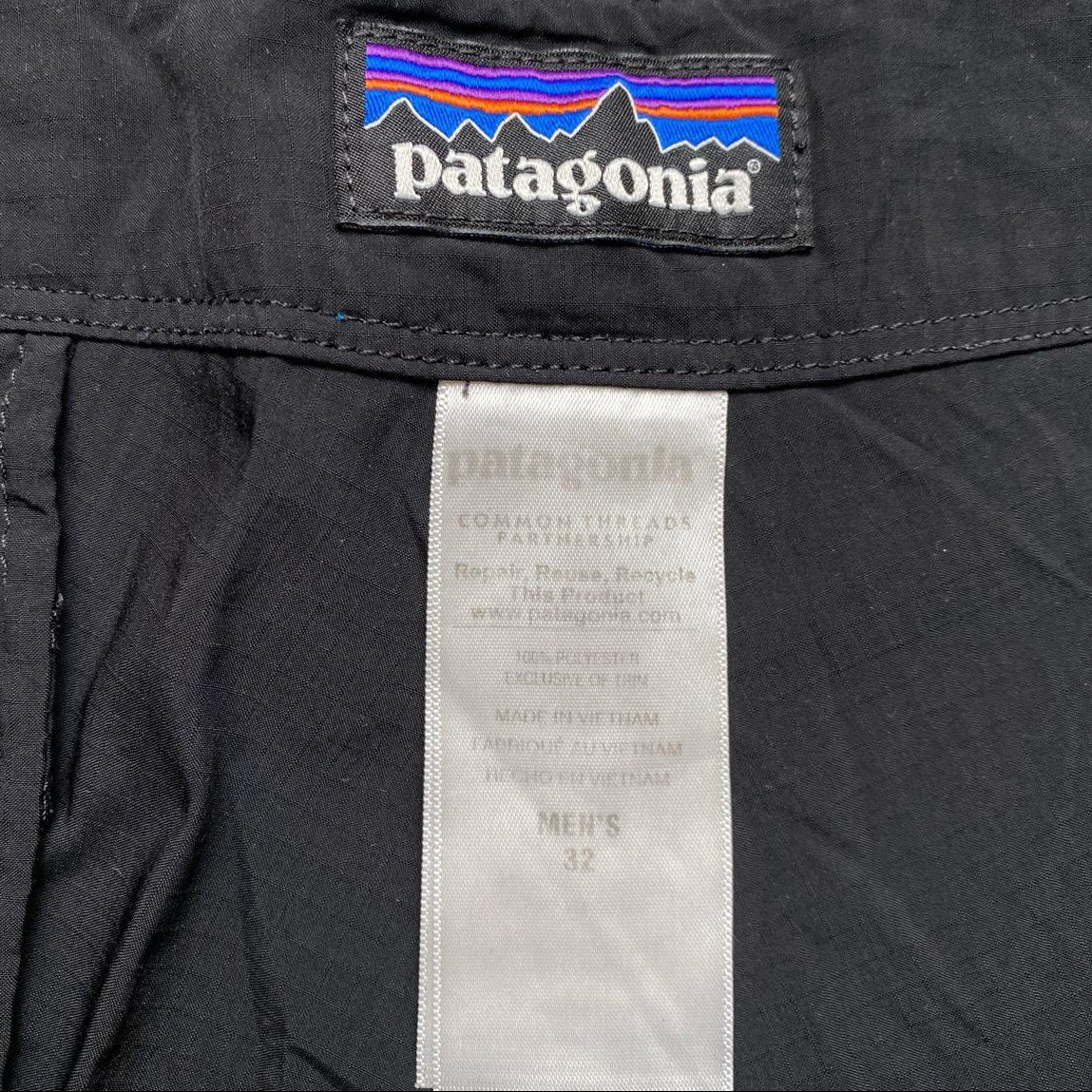 Patagonia Black and Red Shorts (32W)