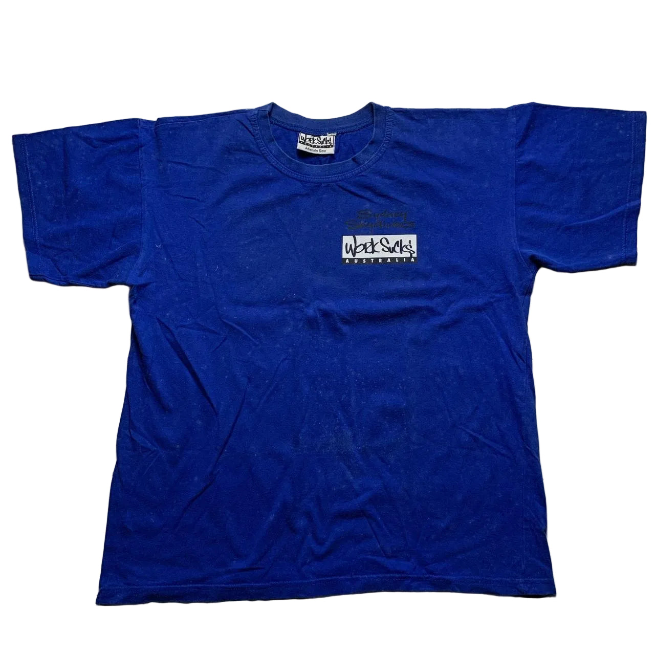 Work Sucks Sydney Skydiving Australia Vintage 90’s Graffiti T Shirt (L)