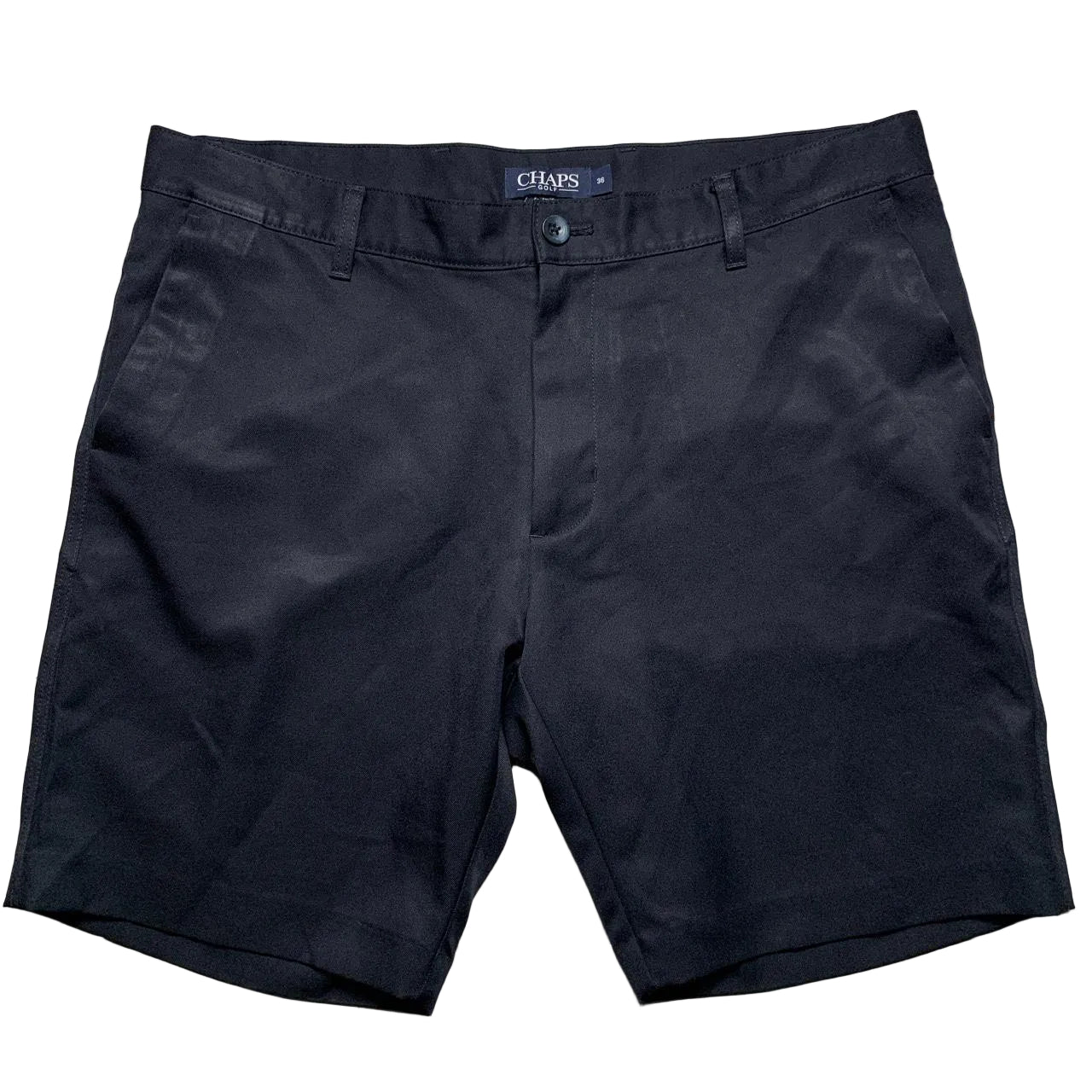 Chaps Vintage Navy Golf Shorts Navy and White (36W)