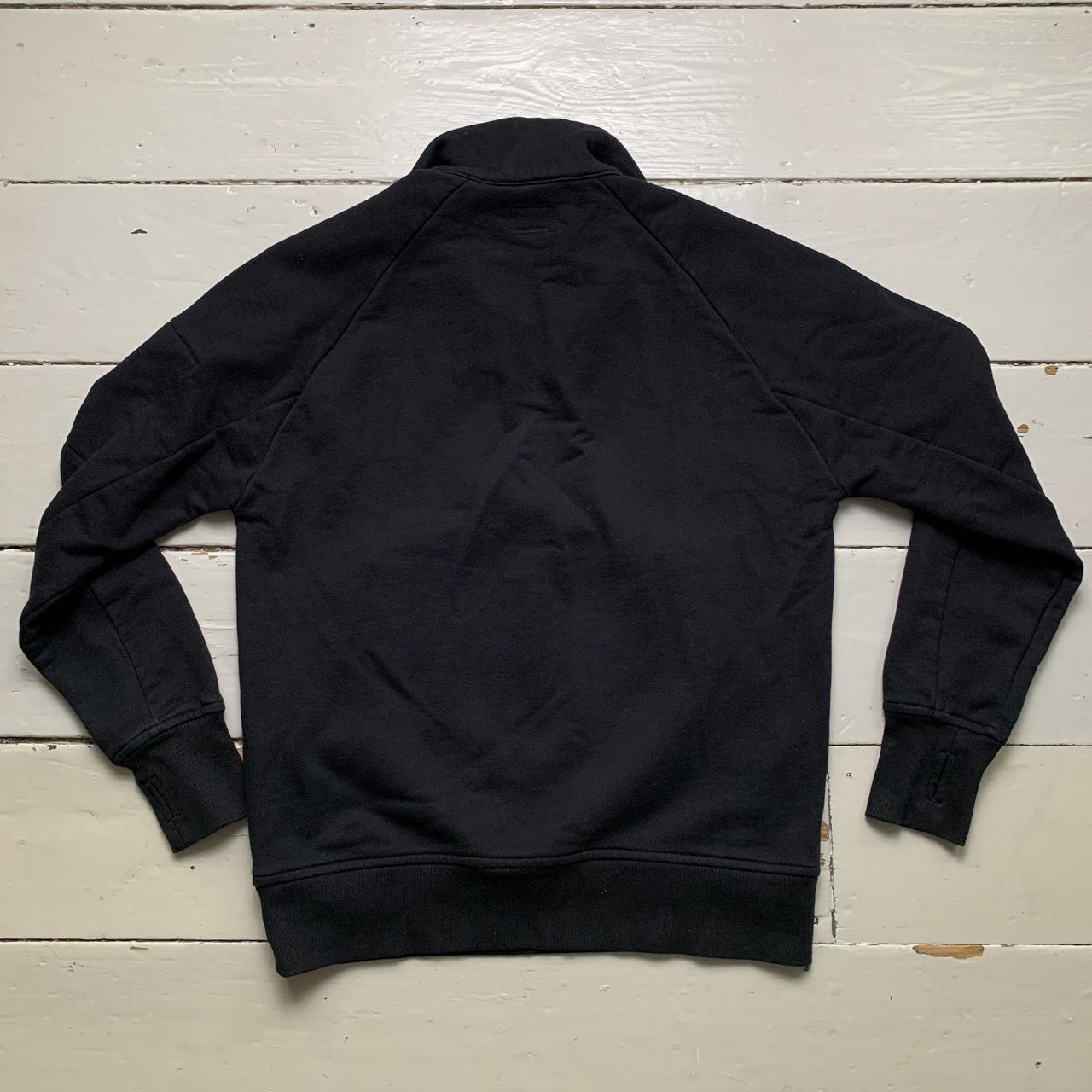 CP Company Goggle Black Quarter Zip Jumper