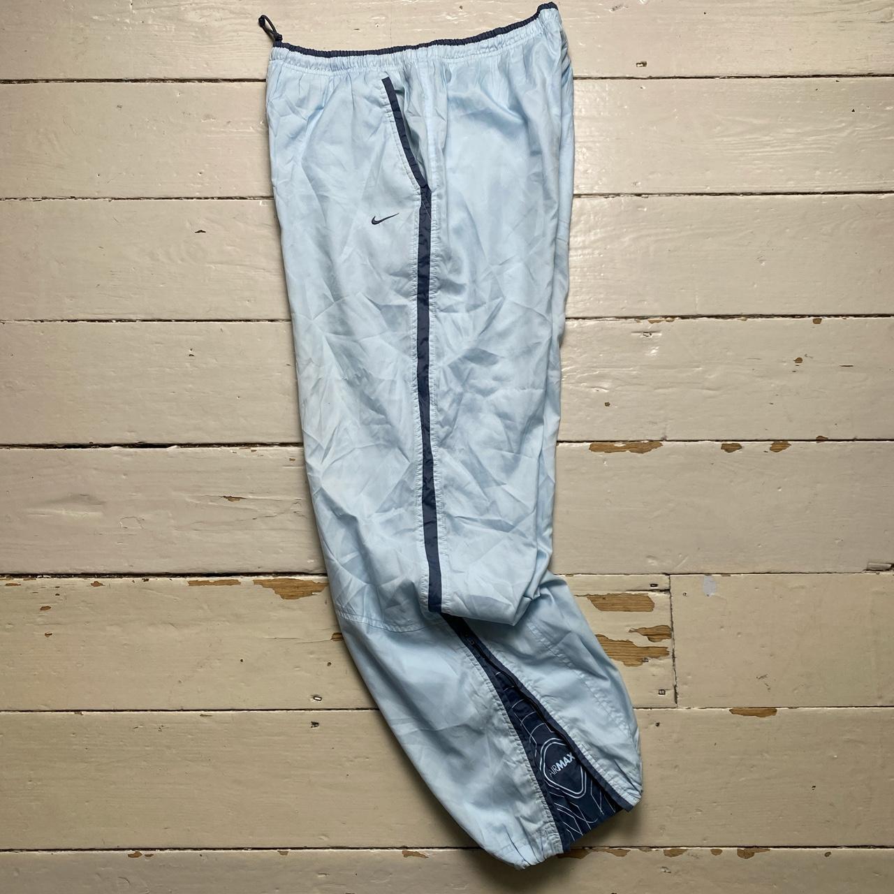 Nike Air Max Baby Blue and Grey Vintage Baggy Shell Track Pant Bottoms –  Wear Garson