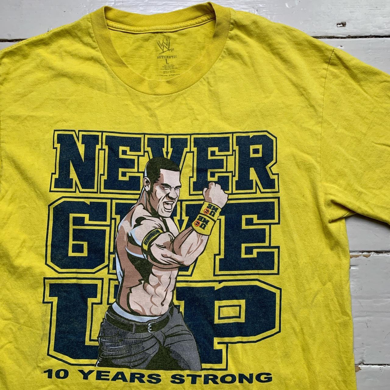 WWE Wrestling John Cena U Cant See Me Yellow T Shirt